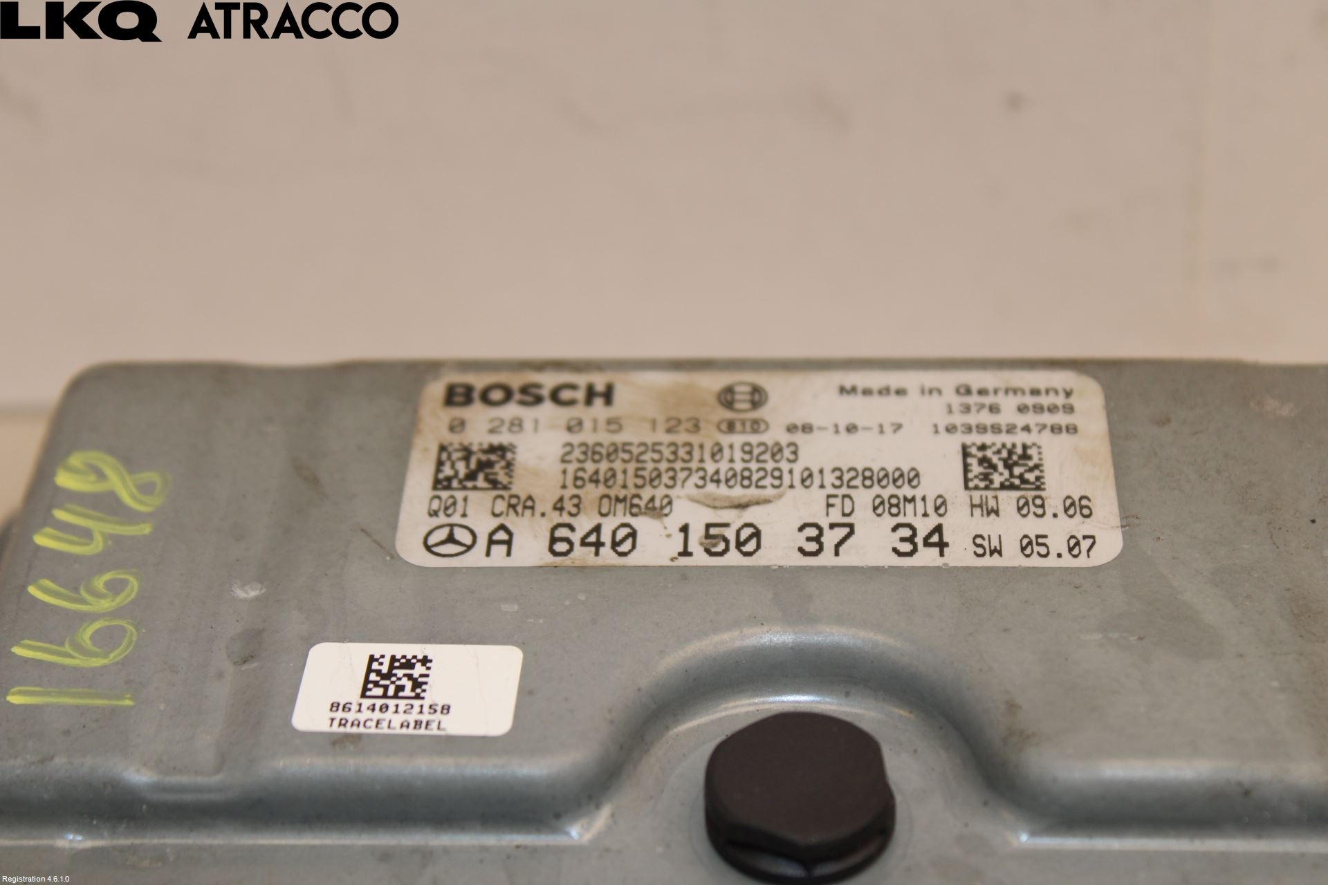 Mercedes-Benz MB B-KLASS (W245) 05-12 Styreenhet Innsprøytning