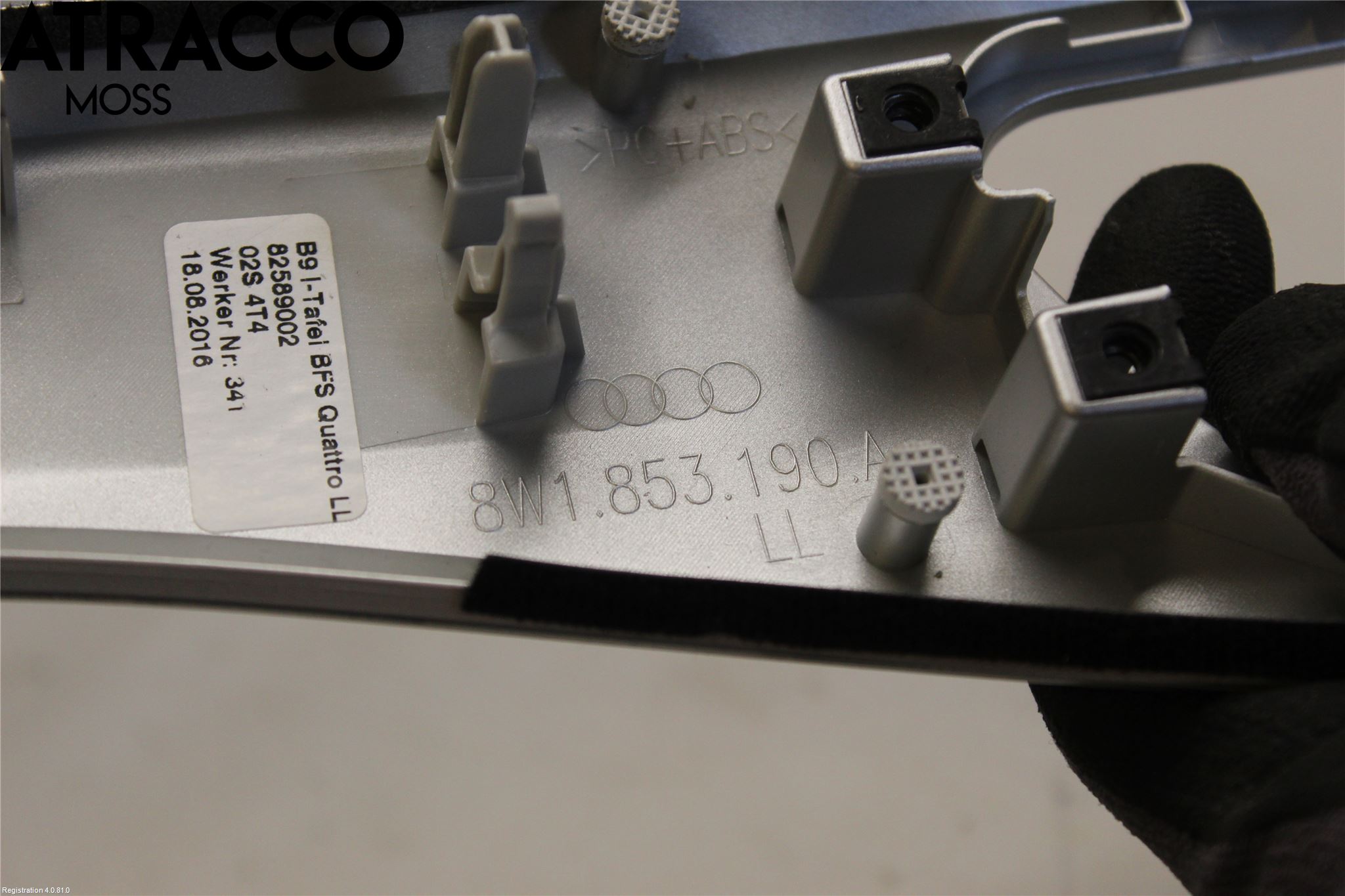 Audi A4/S4 B9 16-19 Innr Dekor Instrbord