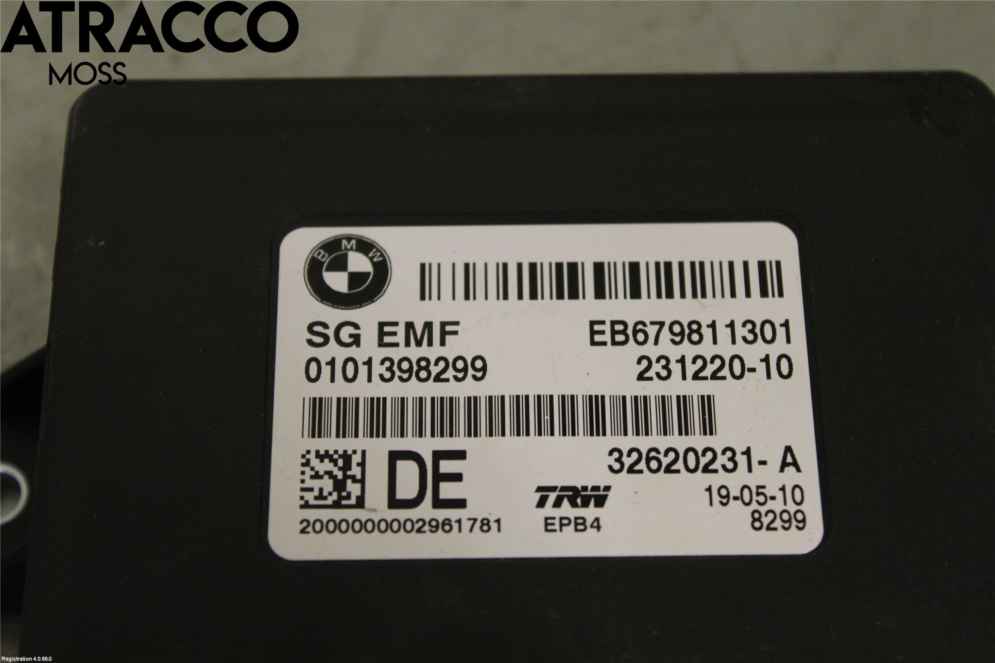 BMW 5 F10/F11/F18 09-17 Styreenhet Parkbrems