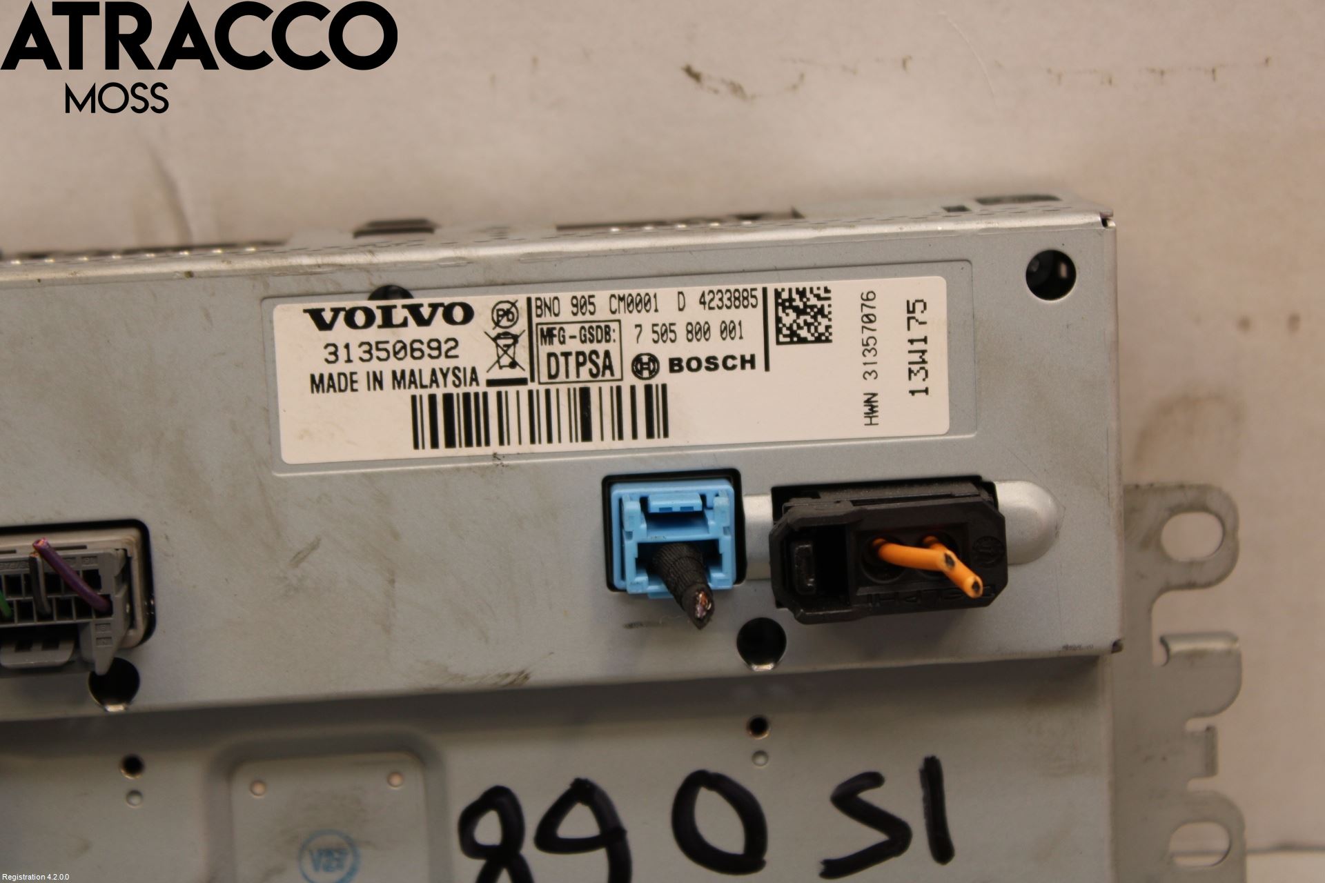 Volvo V70 14-16 Multifunktionsdisplay