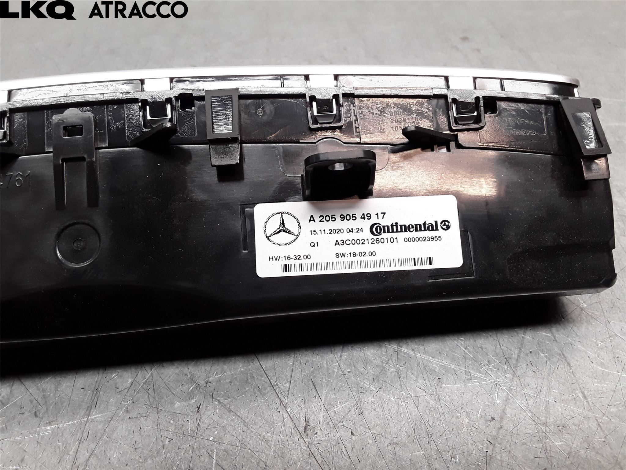 Mercedes-Benz MB EQC (N293) 20- Varme Ac Betjening-Display