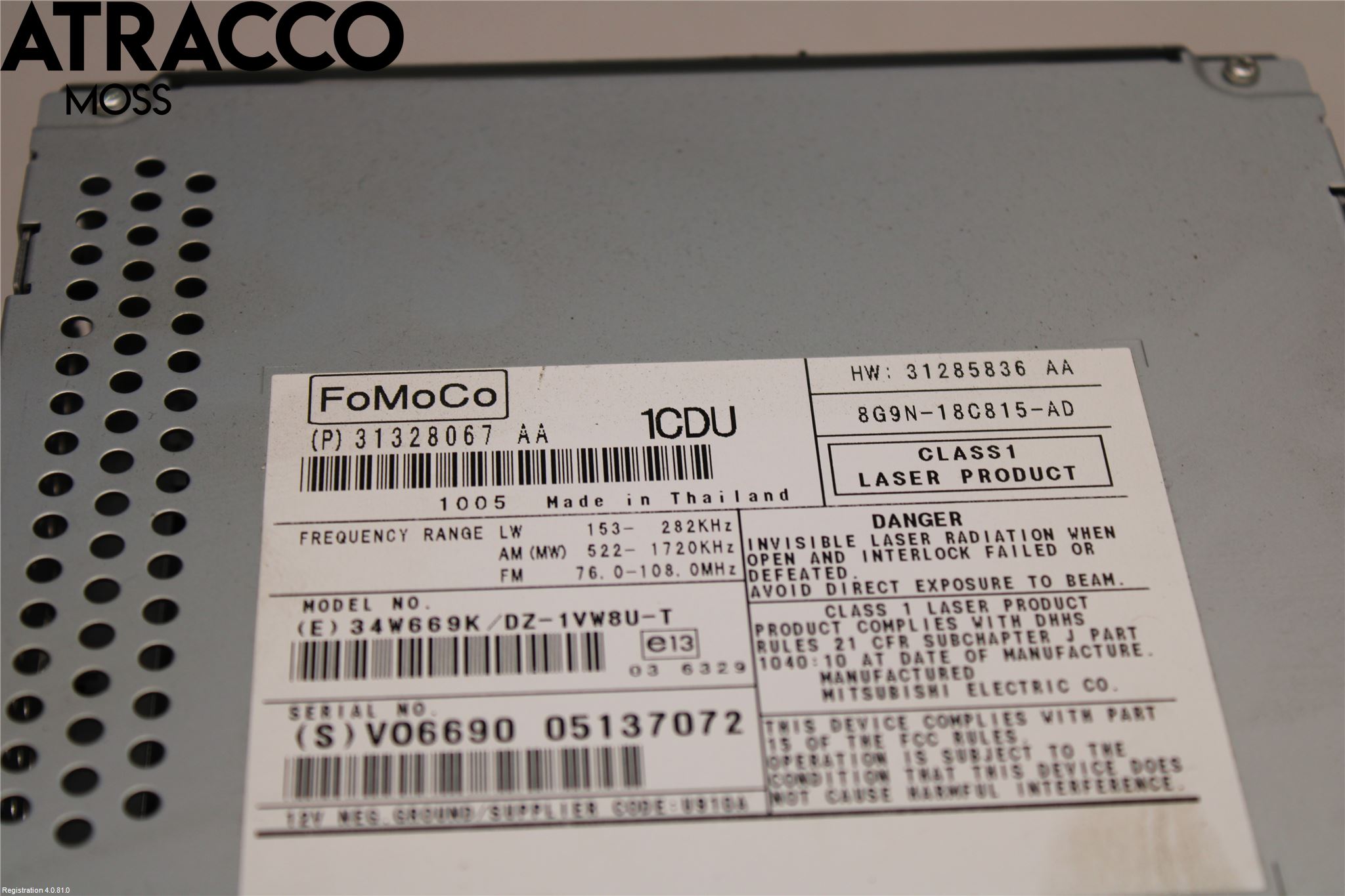 Volvo V70 08-13 Stereo Radio Med Cd