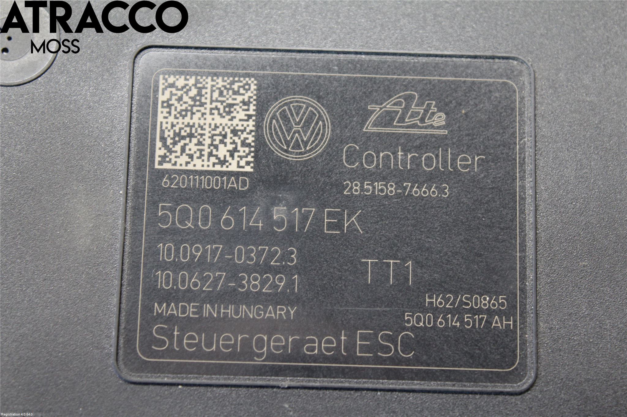 Volkswagen VW GOLF / E-GOLF VII 13-20 Abs Hydraulikkaggregat