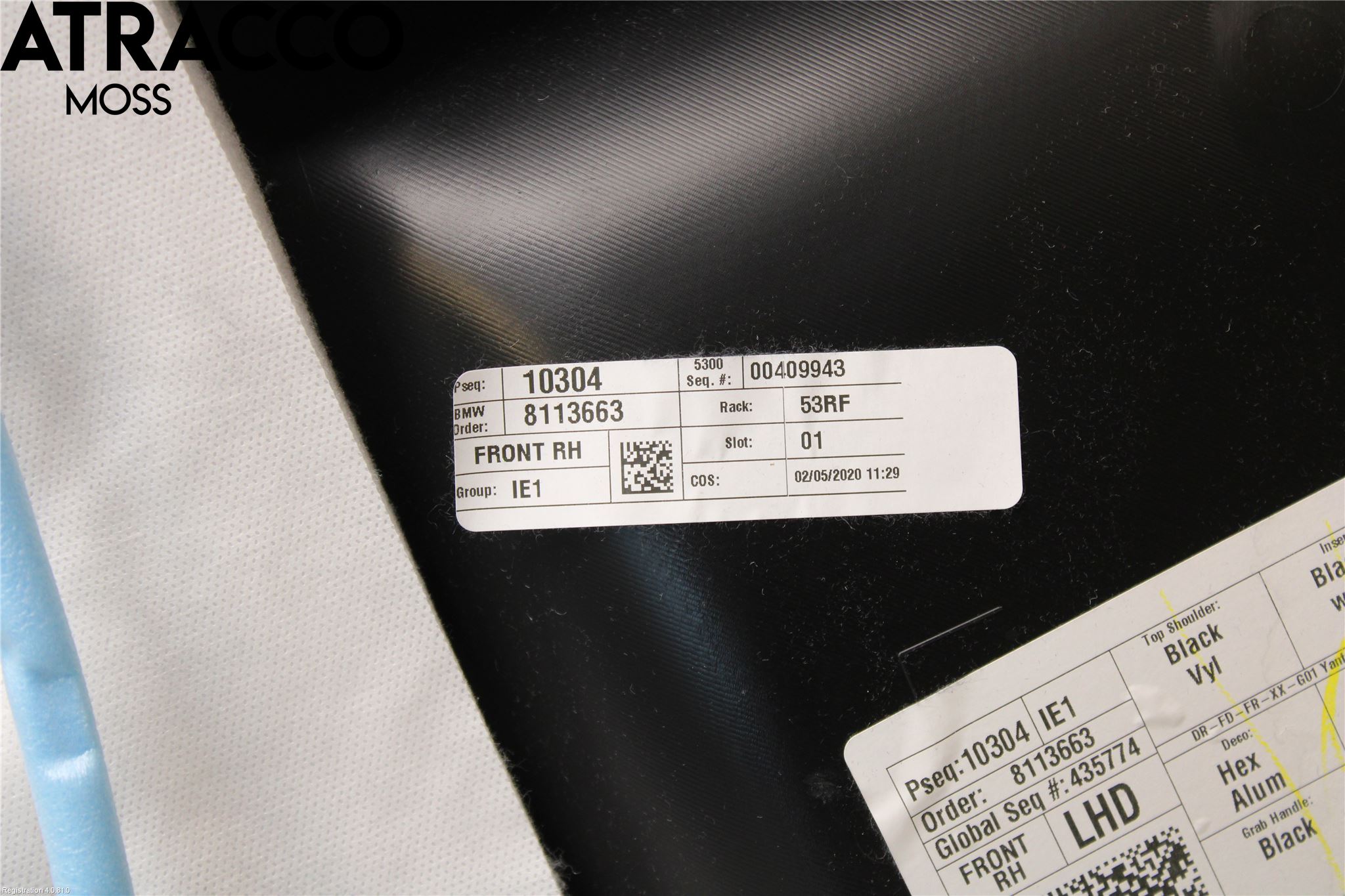 BMW X3 G01 18- Innr Dørtrekk Høyre