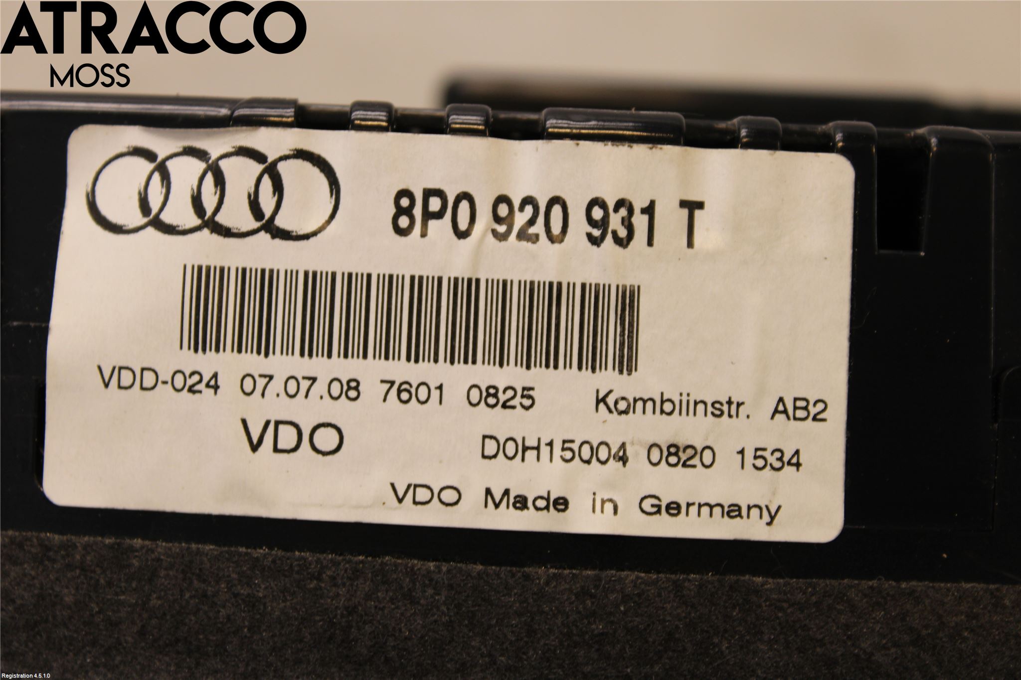 Audi A3/S3 05-13 Instr Kombinert