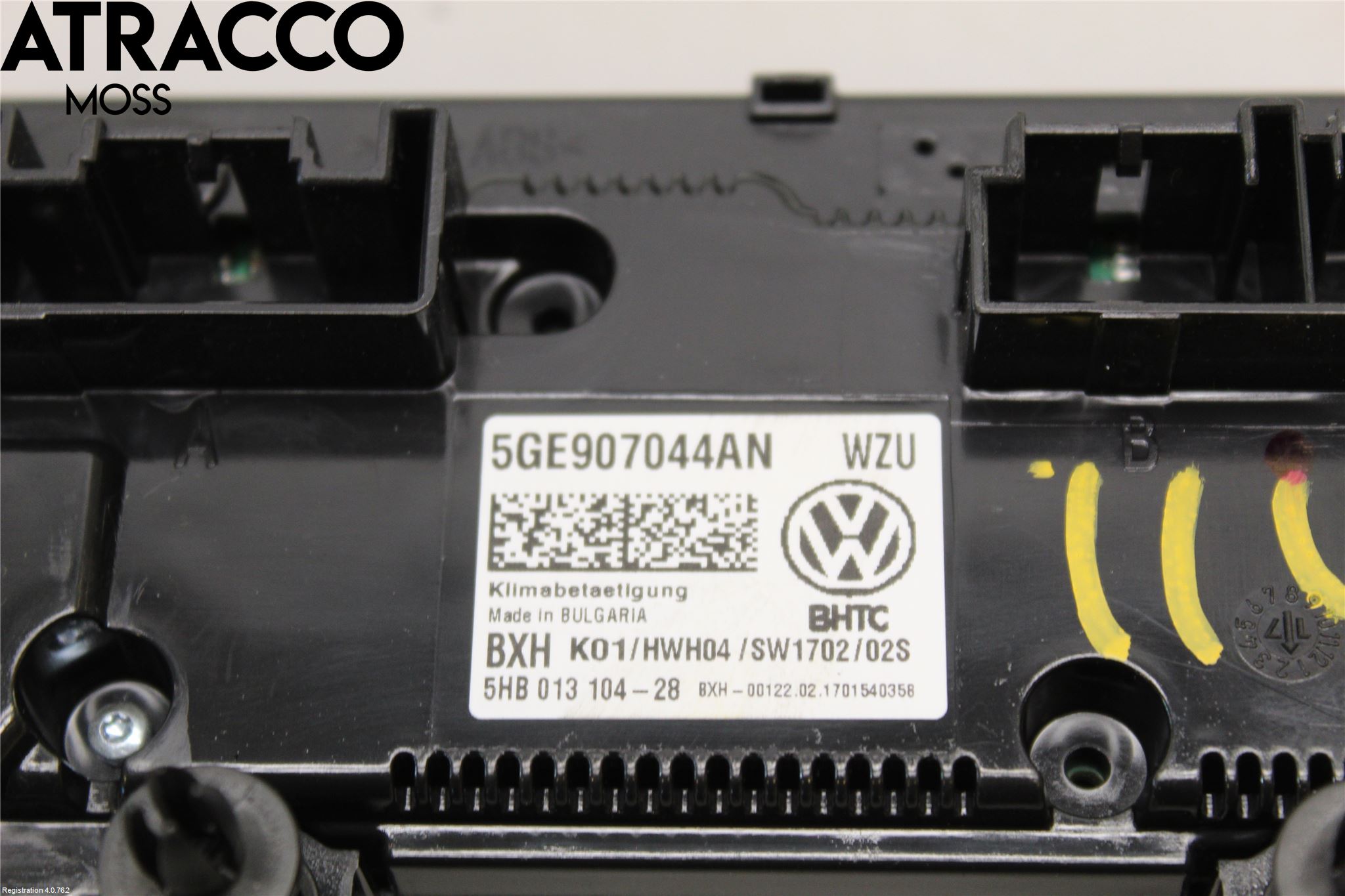 Volkswagen VW GOLF / E-GOLF VII 13-20 Varme Ac Betjening-Display