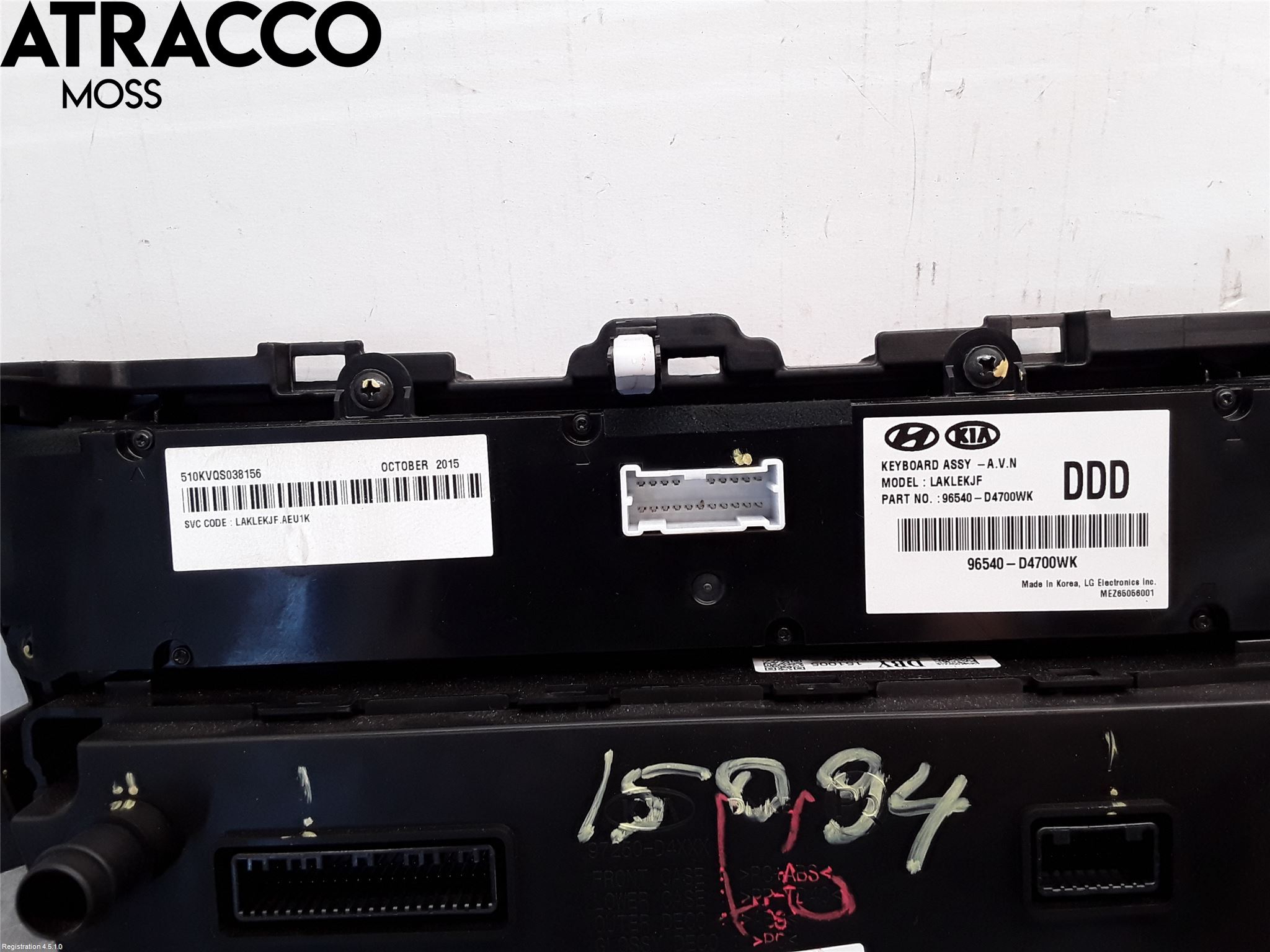 Kia OPTIMA 16-20 Varme Ac Betjening-Display