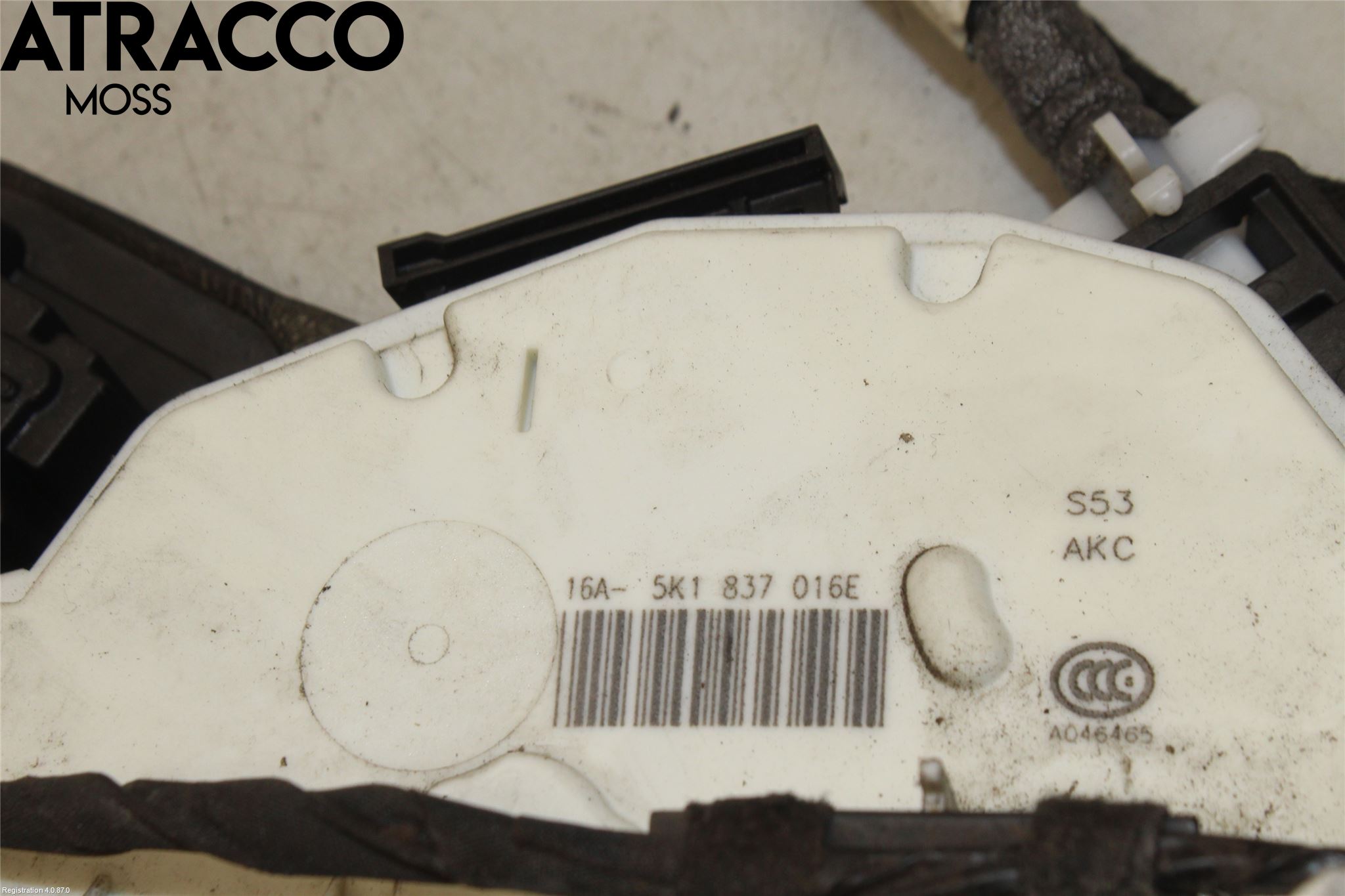 Volkswagen VW GOLF / E-GOLF VII 13-20 Dørlås - Låsekasse