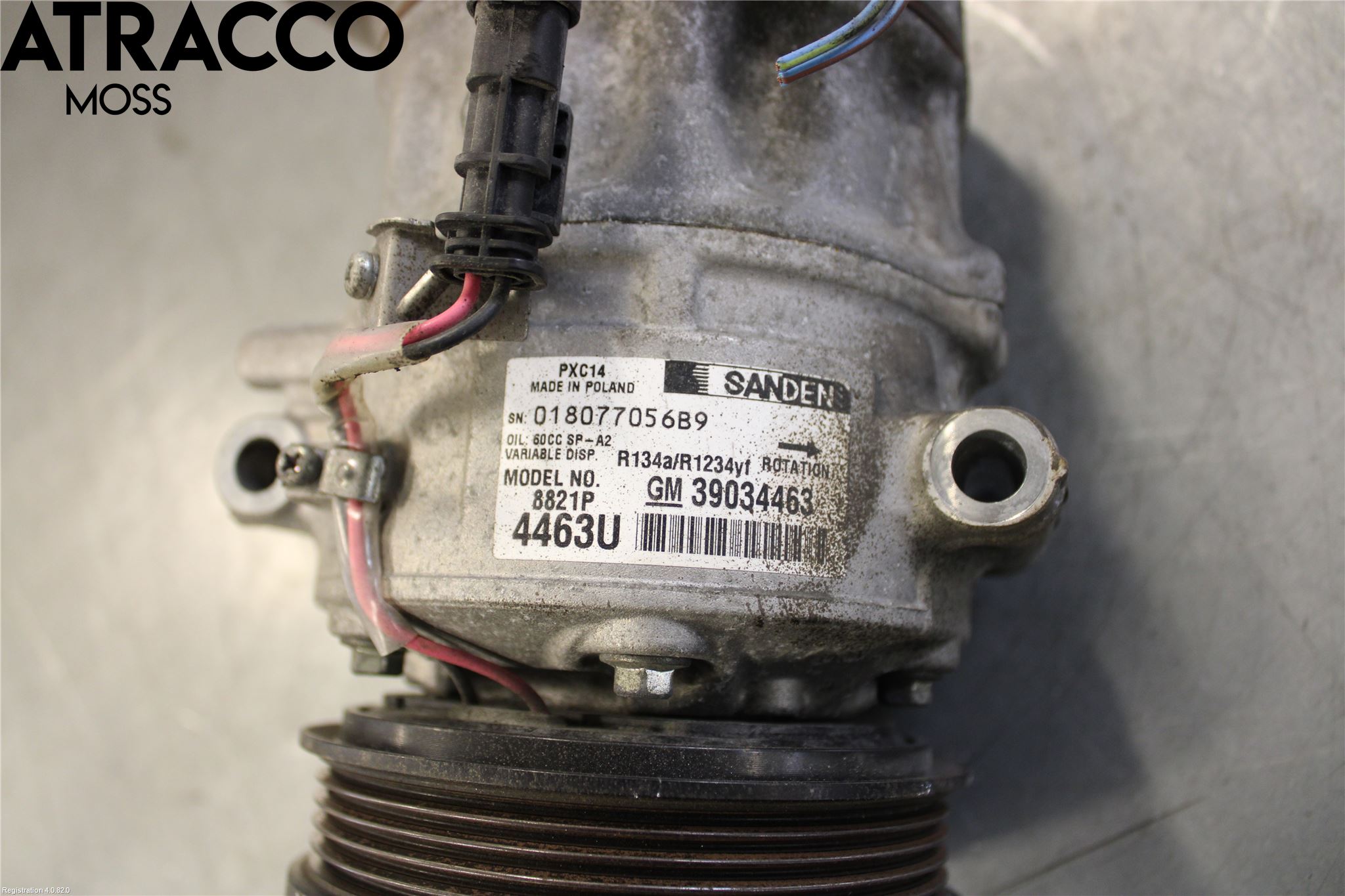 Opel ASTRA K 16-22 Varme Ac Kompressor