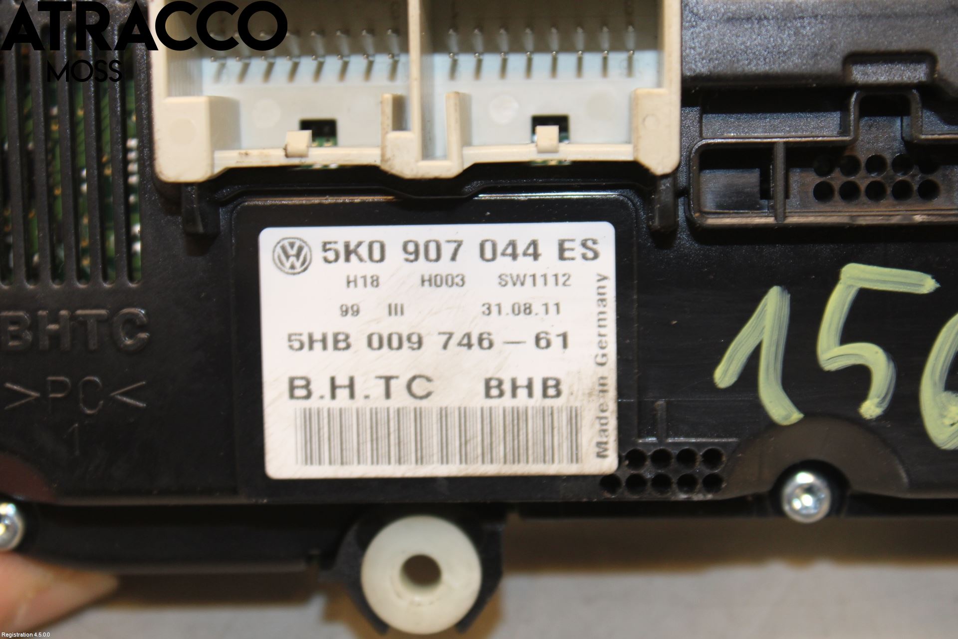 Volkswagen VW GOLF VI 09-13 Varme Ac Betjening-Display