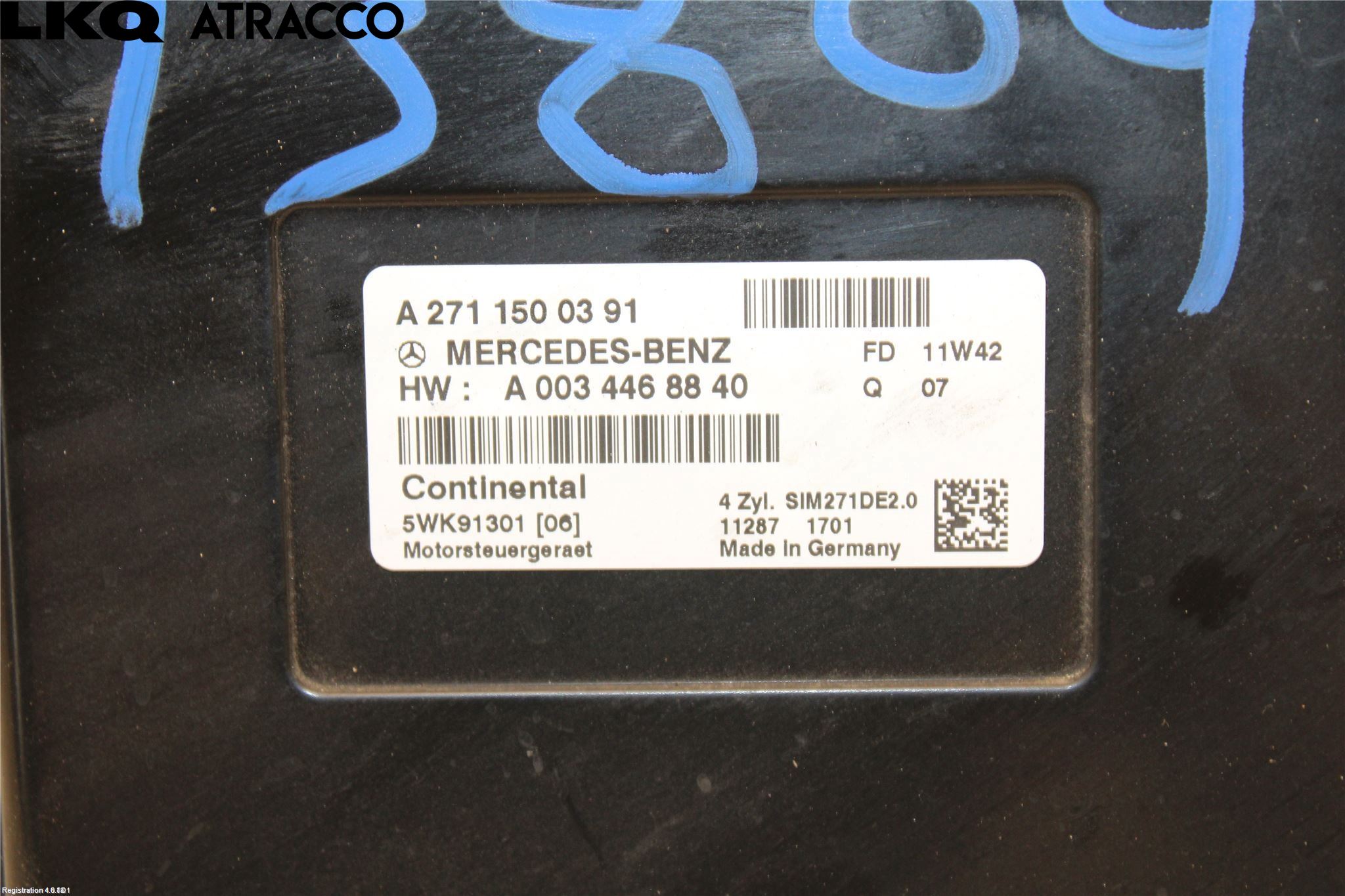 Mercedes-Benz MB C-KLASS (W204) 07-15 Styreenhet Innsprøytning