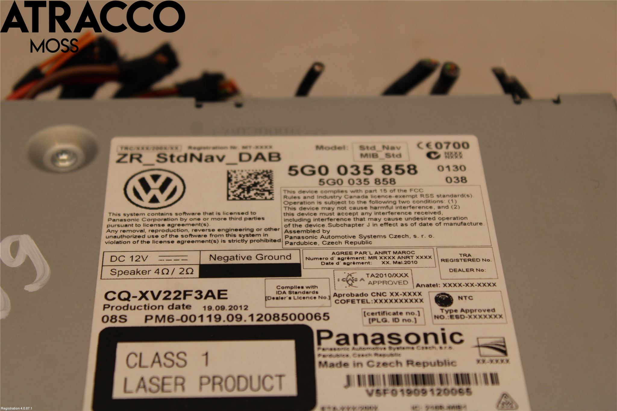 Volkswagen VW GOLF / E-GOLF VII 13-20 Stereo Radio