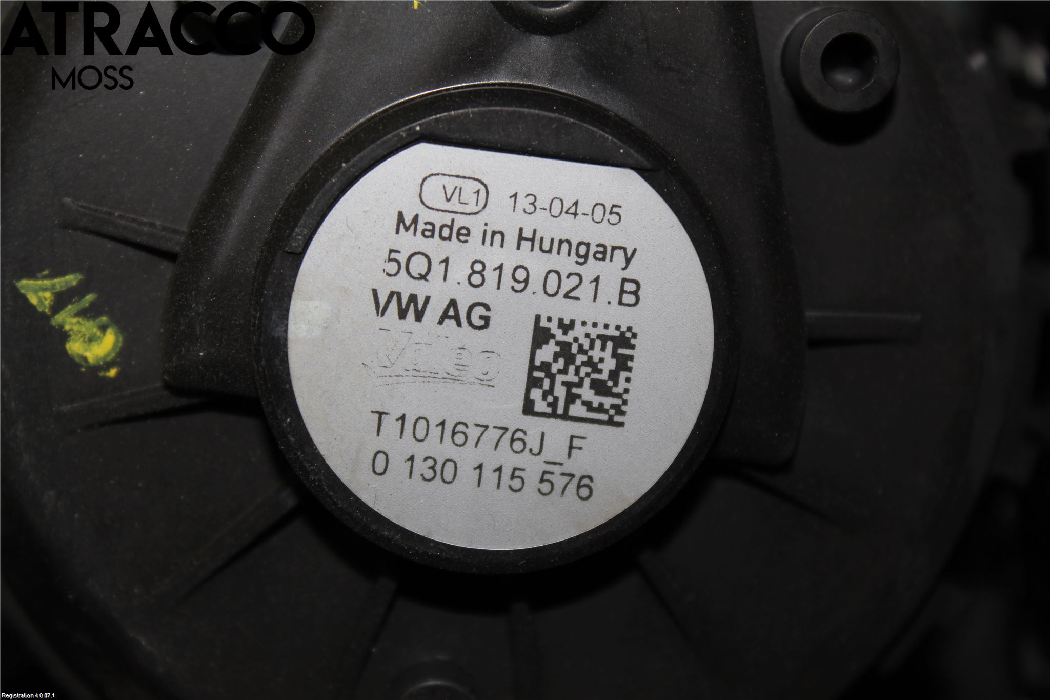 Volkswagen VW GOLF / E-GOLF VII 13-20 Varme Ac Varmeapparatvifte