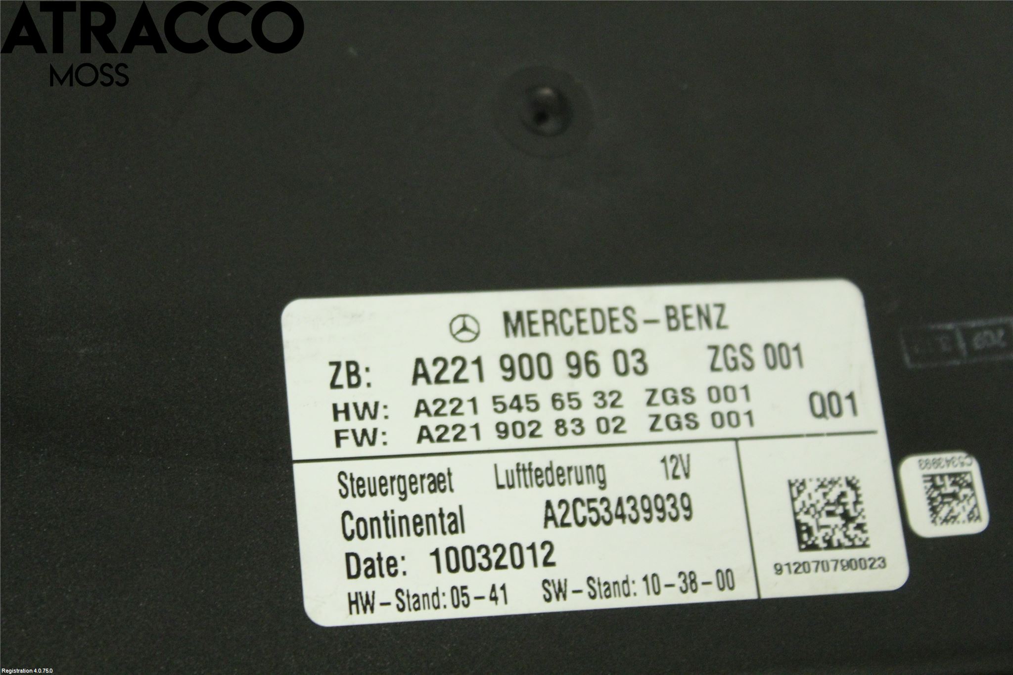 Mercedes-Benz MB S-KLASS (W221) 05-13 Styreenhet Fjæring