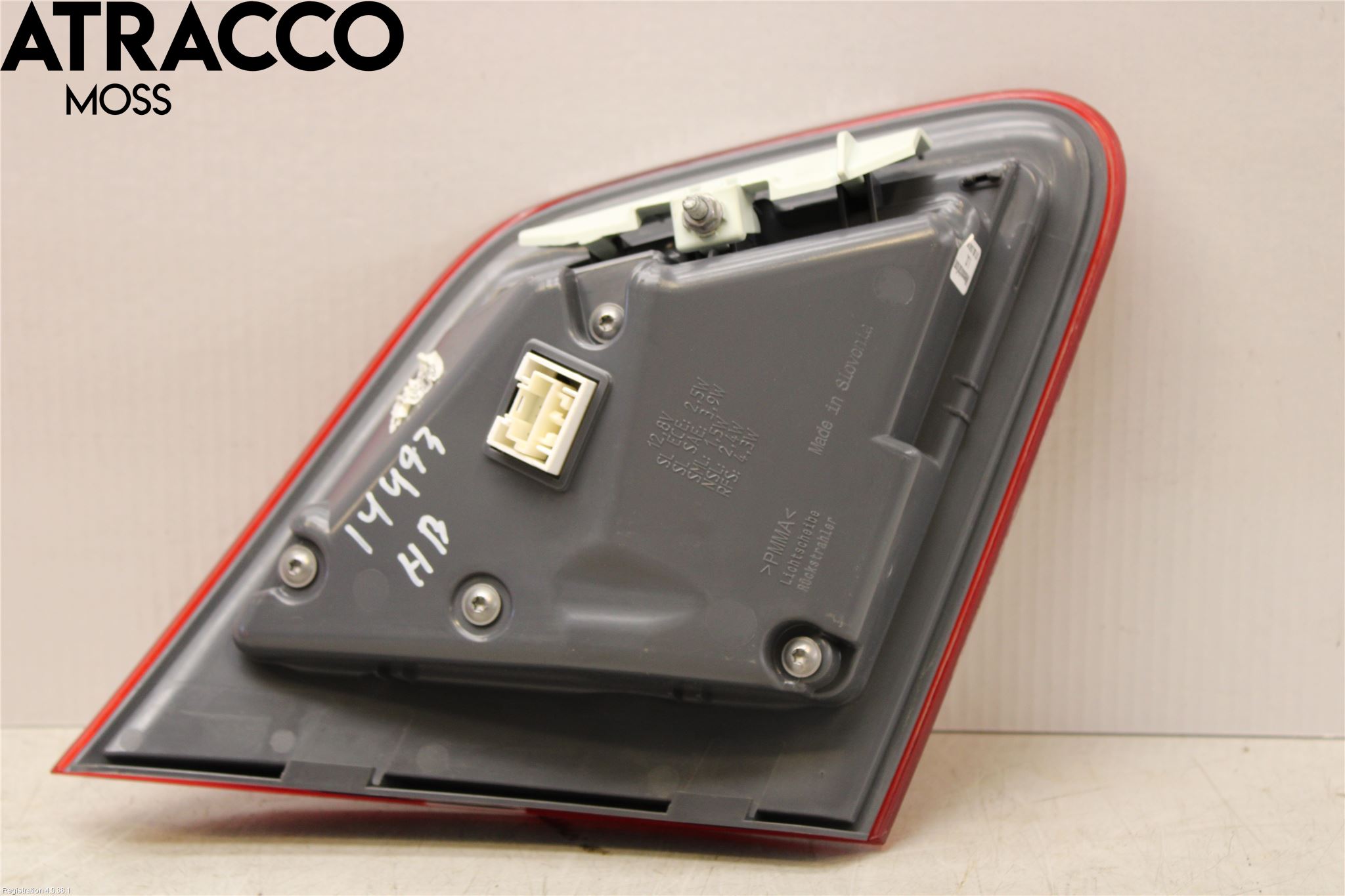 Mercedes-Benz MB B-KLASS (W246/W242) 12-19 Baklykt Høyre  På Luke(Indre)