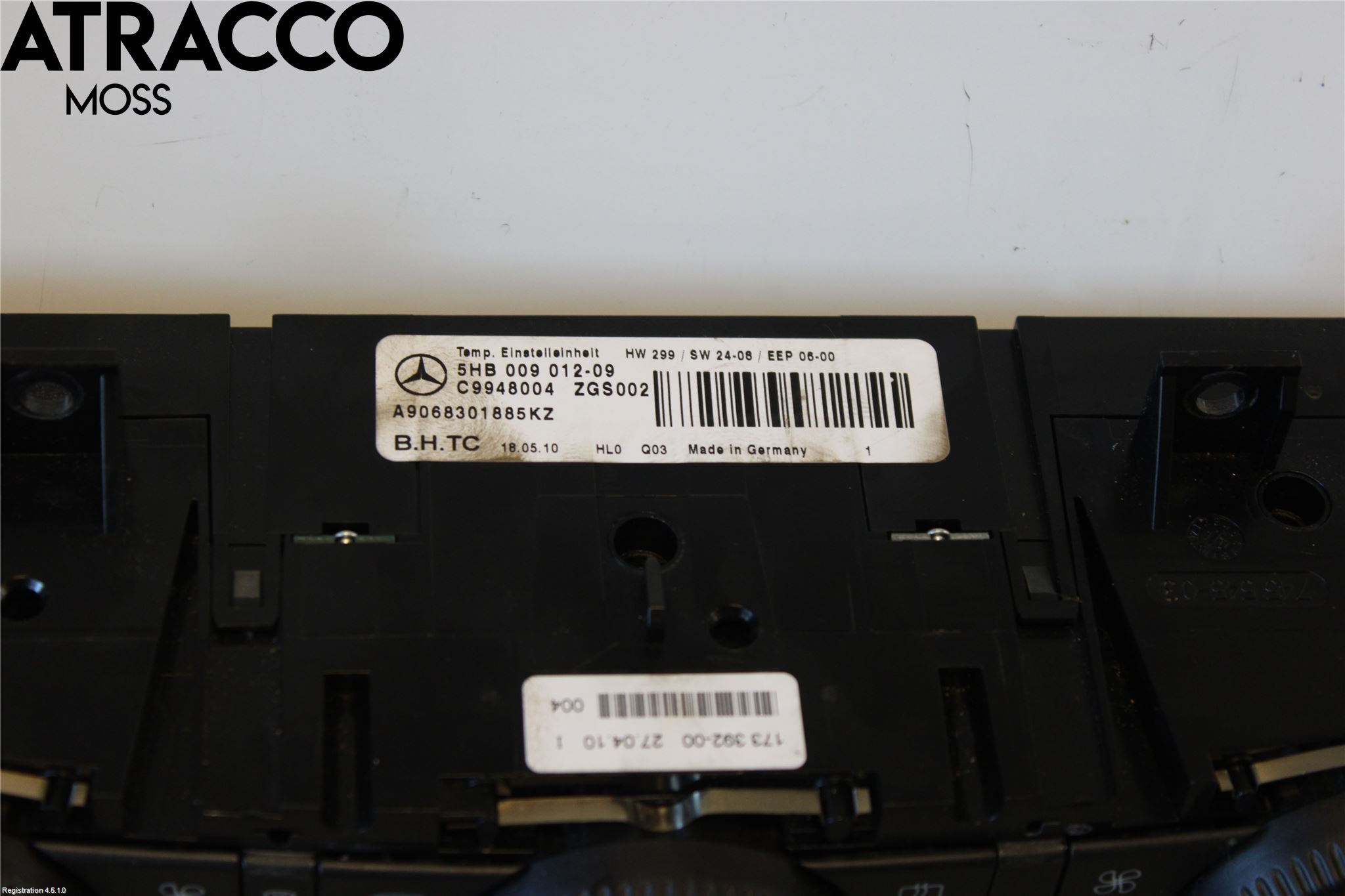 Mercedes-Benz MB SPRINTER (W906) 06-18 Varme Ac Betjening-Display