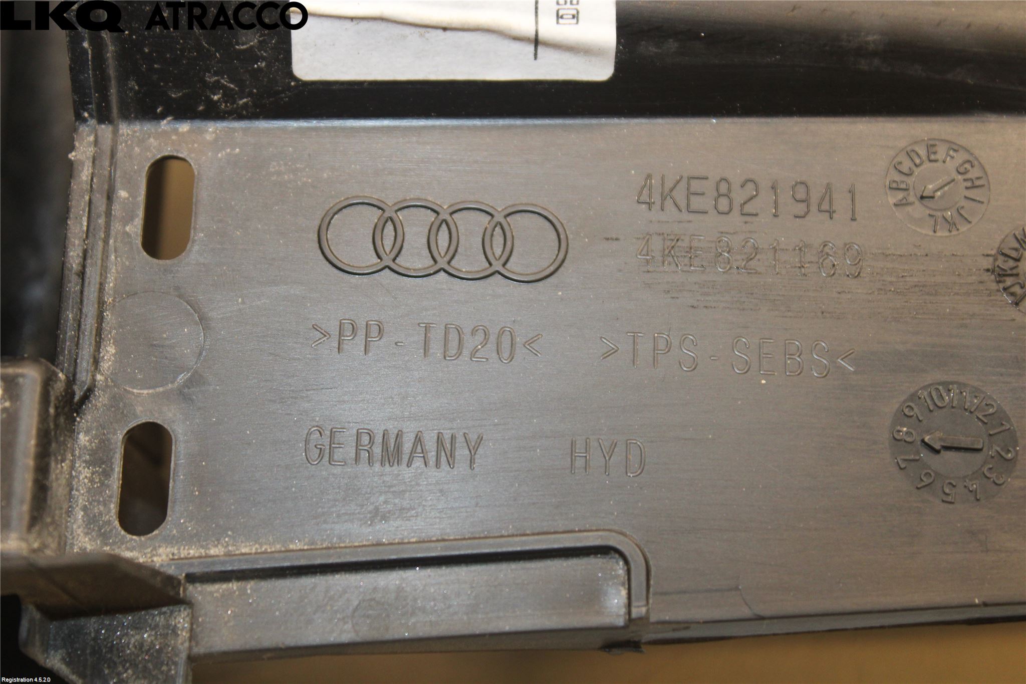 Audi E-TRON, S GE 19- Visker Deksel-Grill-Under Frr