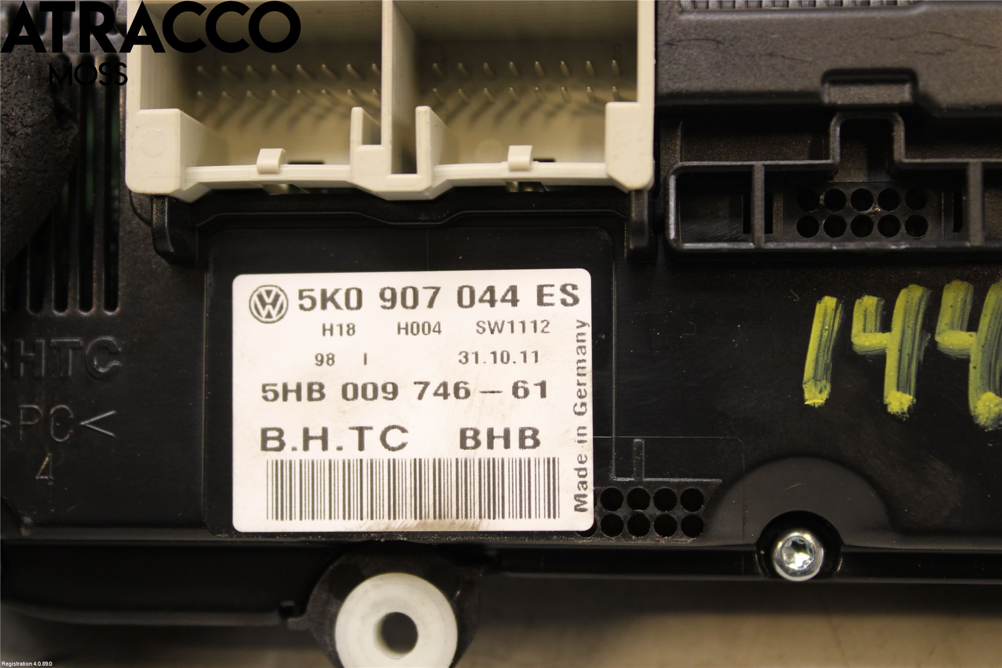 Volkswagen VW TOURAN 10-15 Varme Ac Betjening-Display