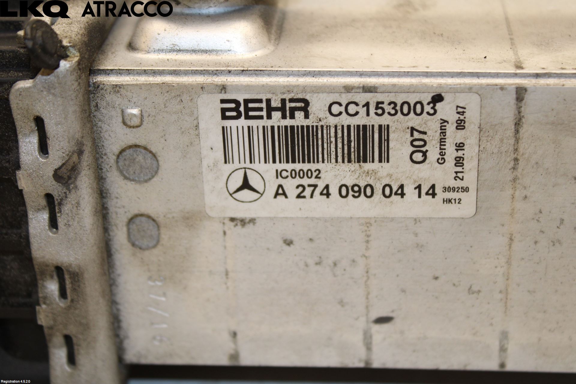 Mercedes-Benz MB GLC-KLASS (X253/C253) 15-22 Intercooler Radiator