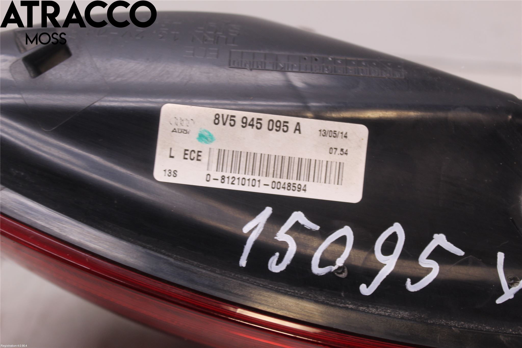 Audi A3/S3 05-13 Baklykt Venstre