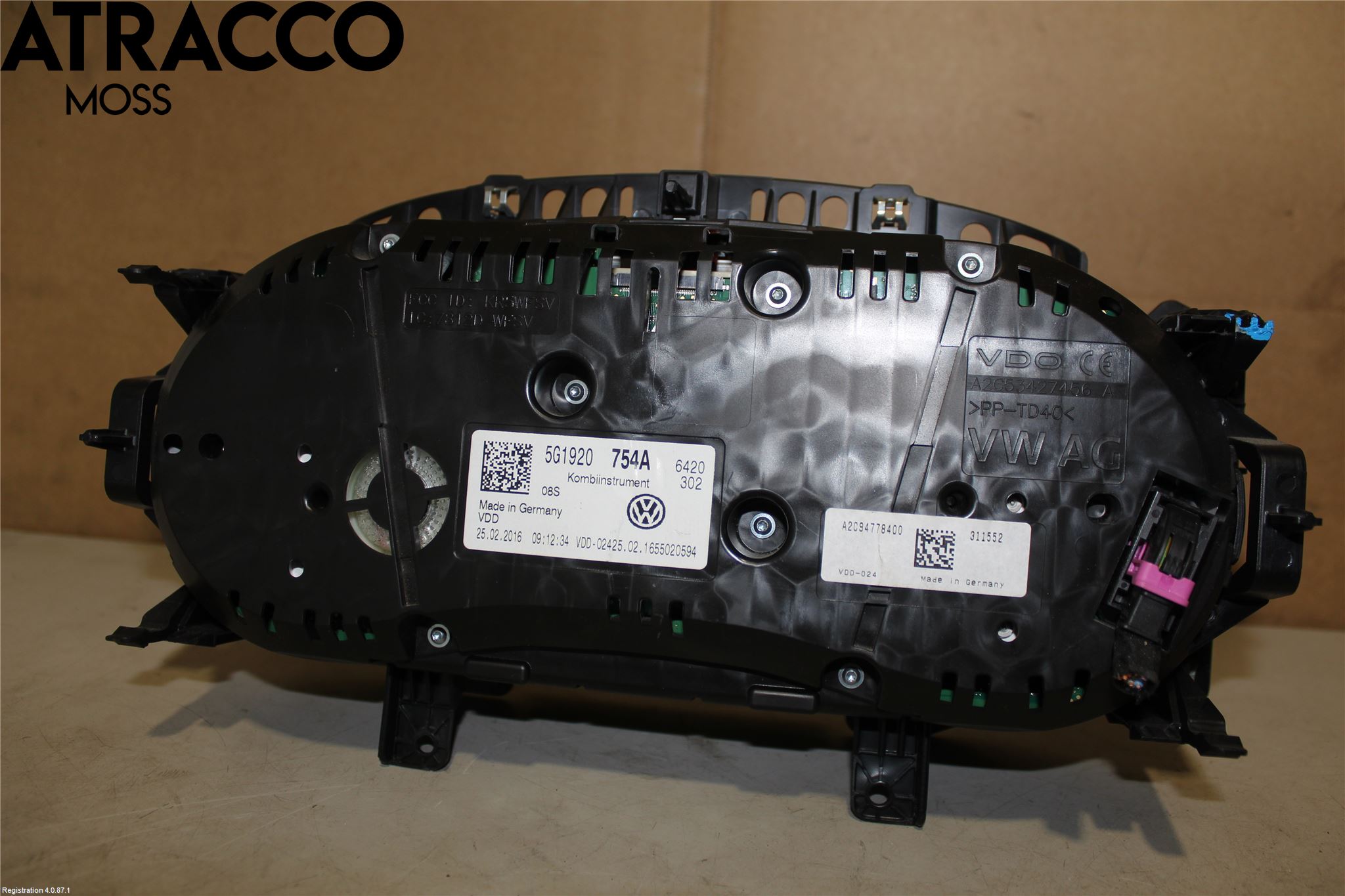 Volkswagen VW GOLF / E-GOLF VII 13-20 Instr Kombinert