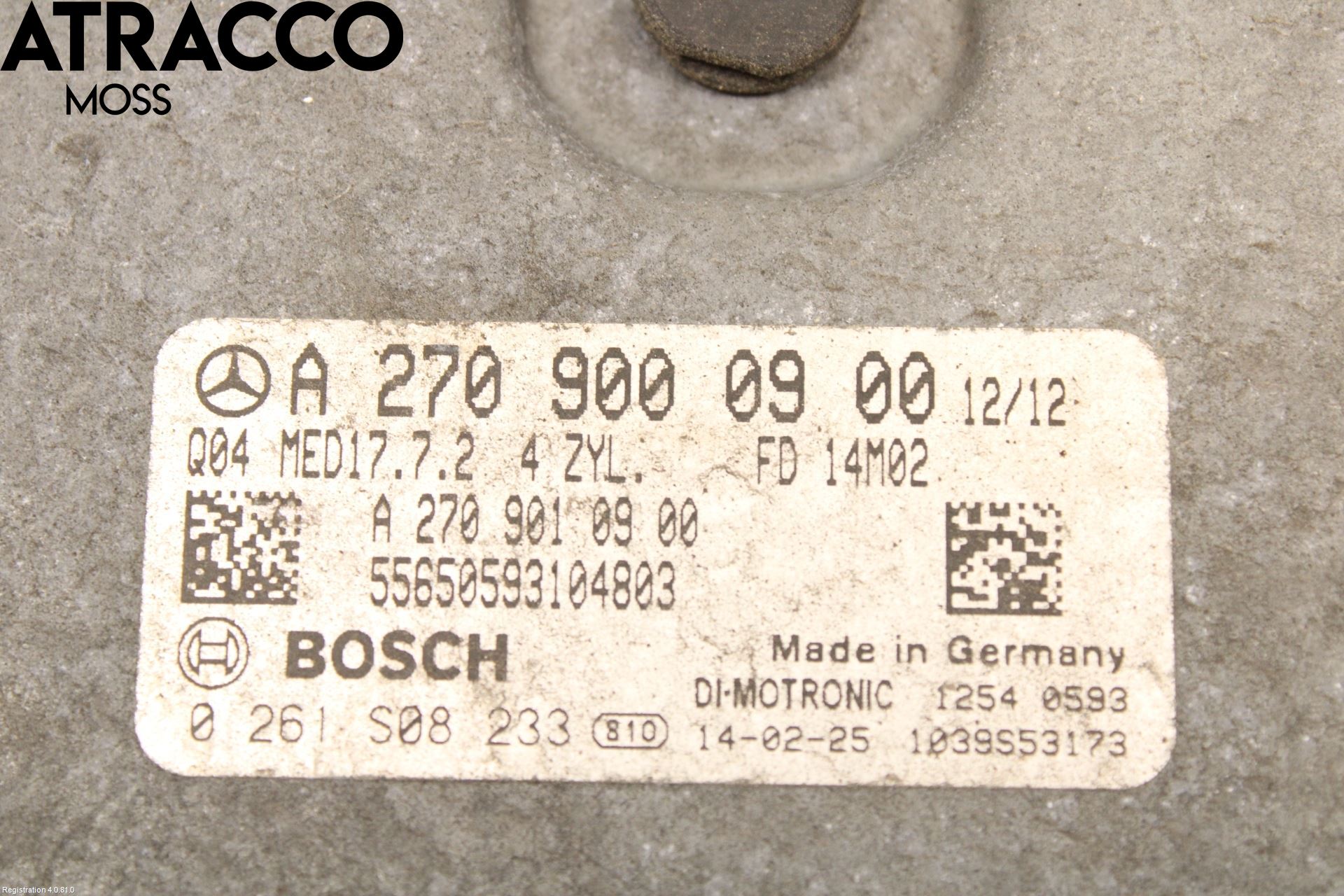 Mercedes-Benz MB A-KLASS (W176) 13-18 Styreenhet Innsprøytning