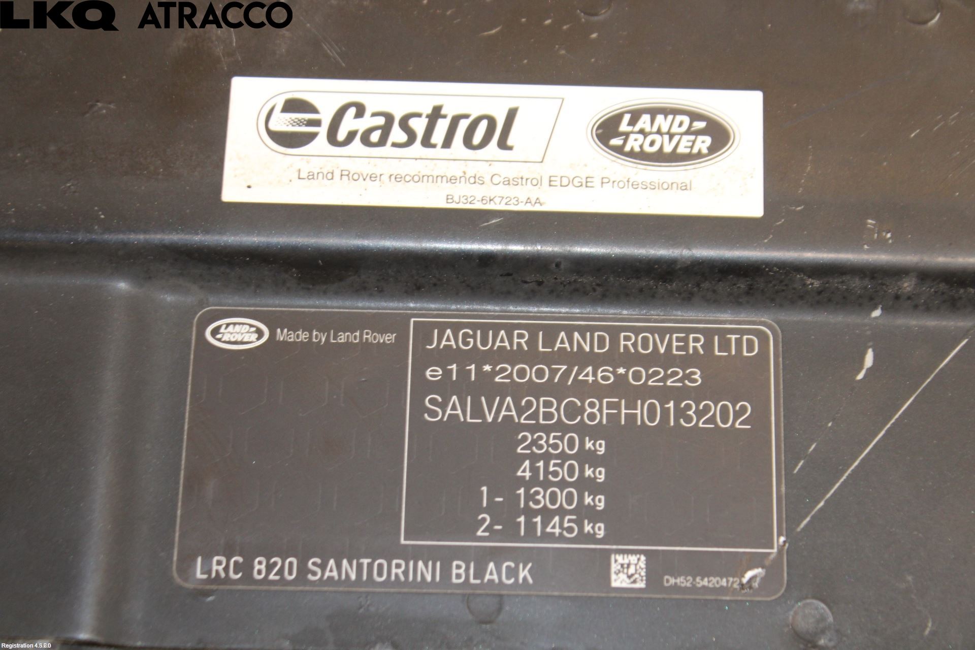 Landrover LAND ROVER RANGE ROVER EVOQUE (L538) 11-18 Frontplate