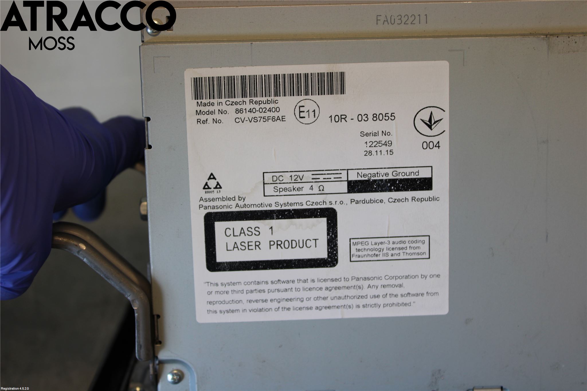 Toyota AURIS 13-19 Stereo Radio Med Cd