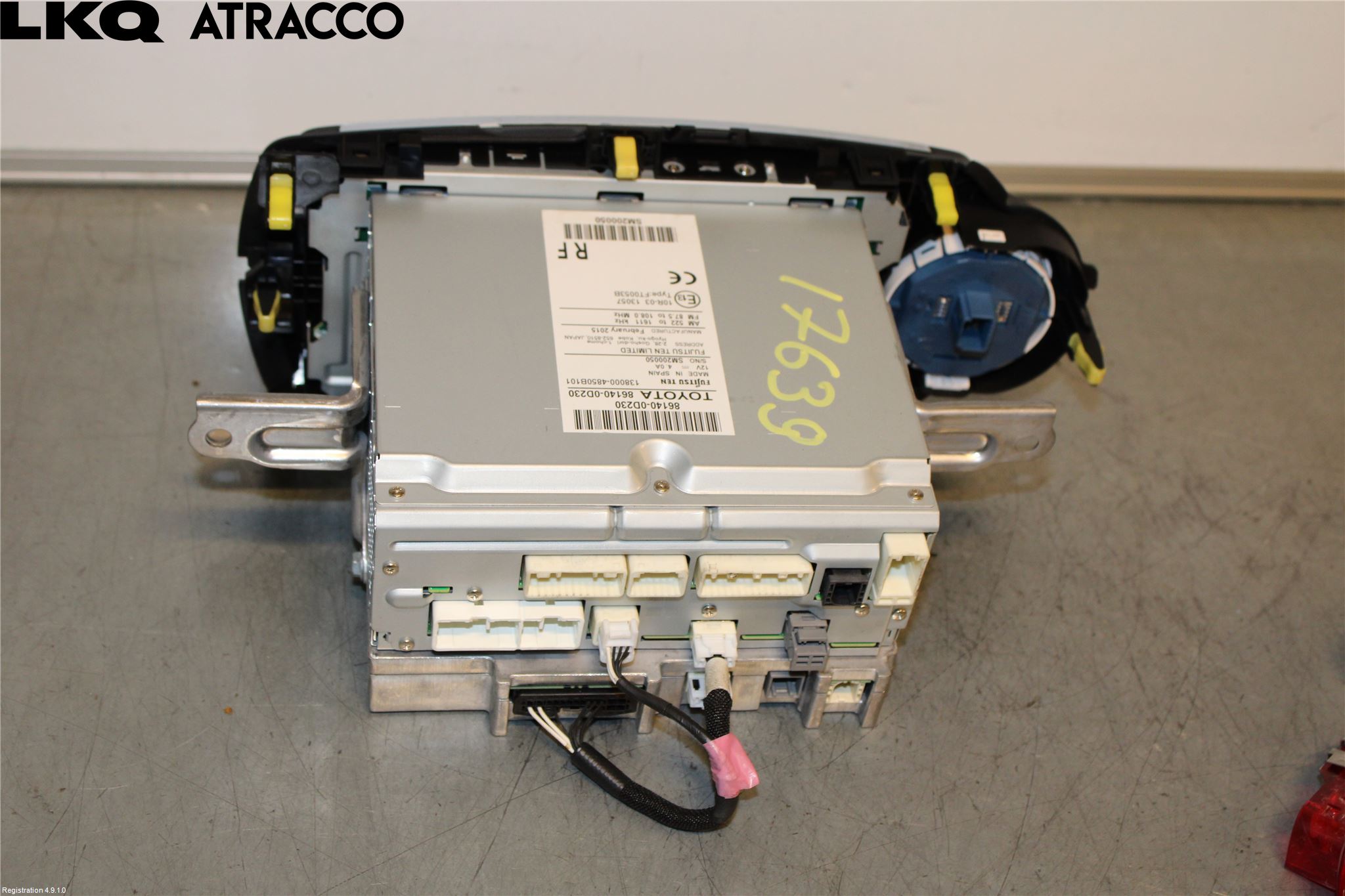 Toyota YARIS XP130 15-20 Stereo Radio Med Cd