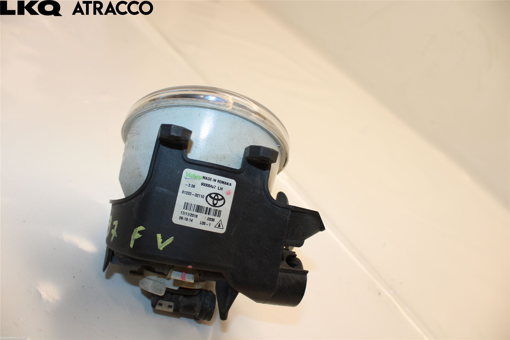 Toyota YARIS XP130 15-20 Frontlykt-Kurve-Tåkelys