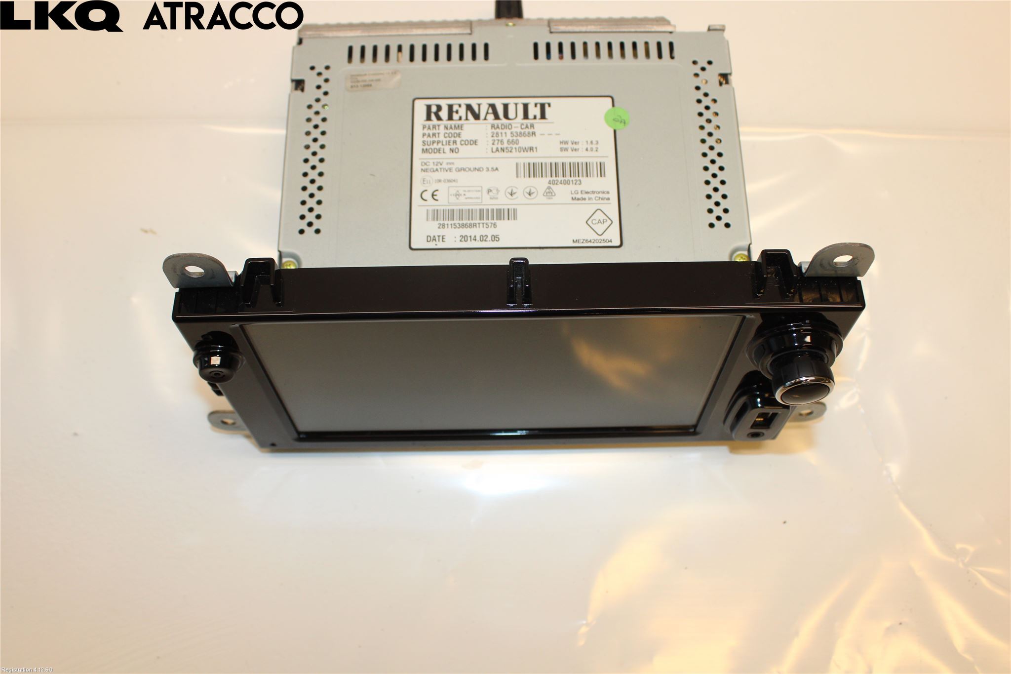 Renault CLIO IV 12-16 Multifunktionsdisplay