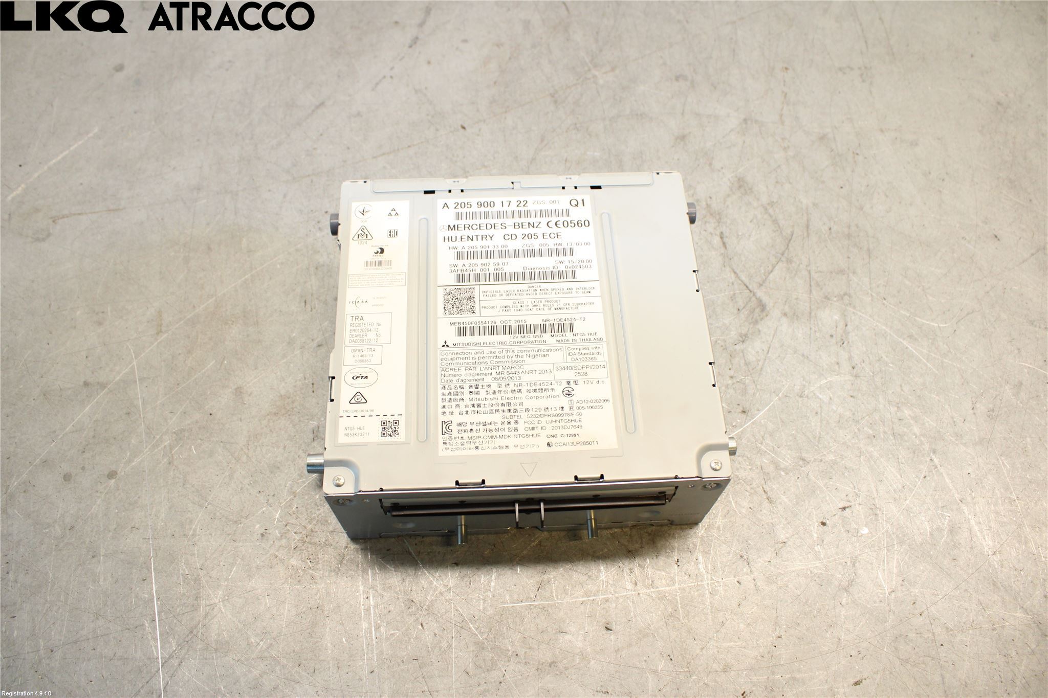 Mercedes-Benz MB C-KLASS (W205) 14-21 Stereo Radio Med Cd