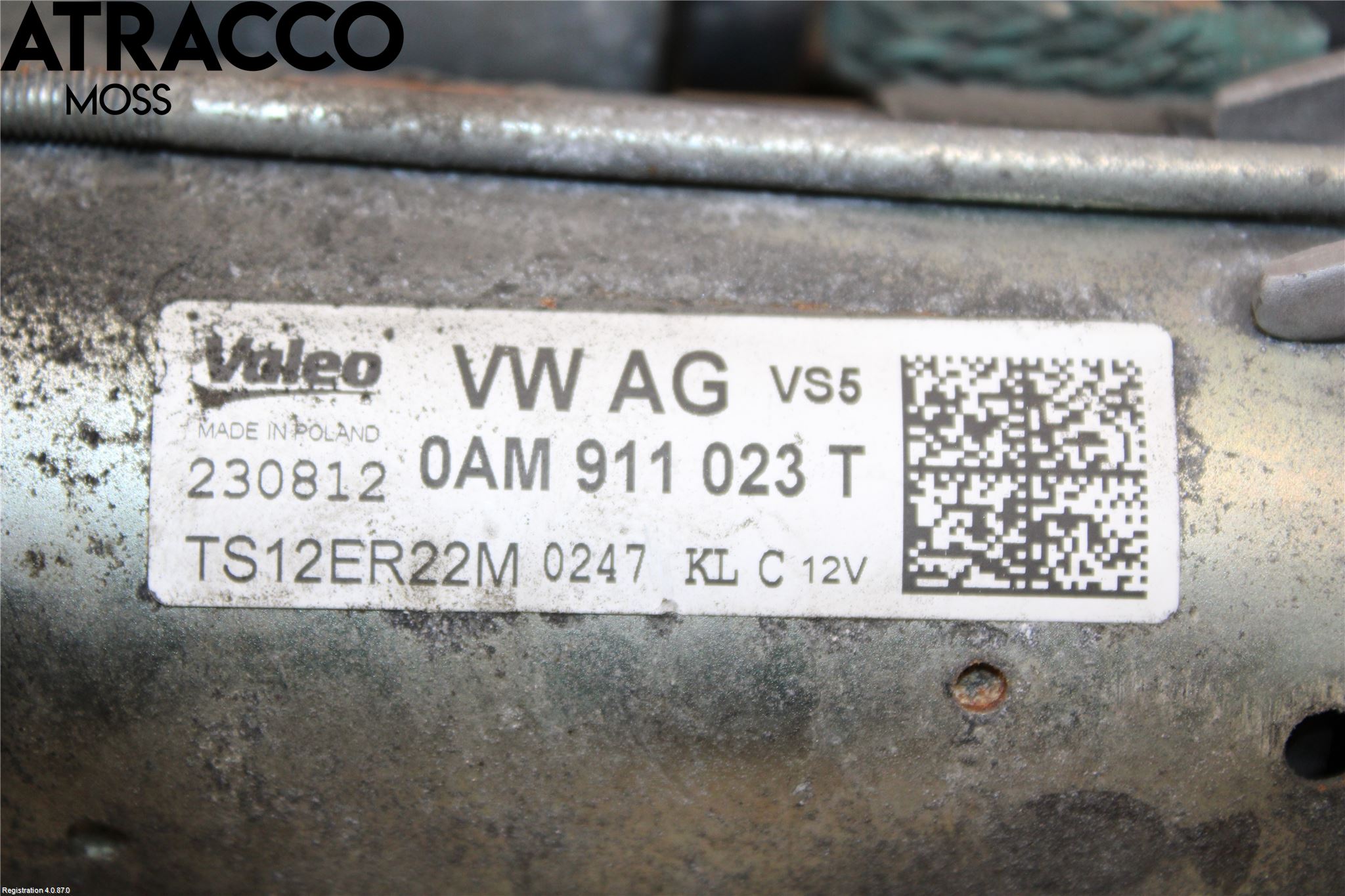 Volkswagen VW GOLF VI 09-13 Startmotor