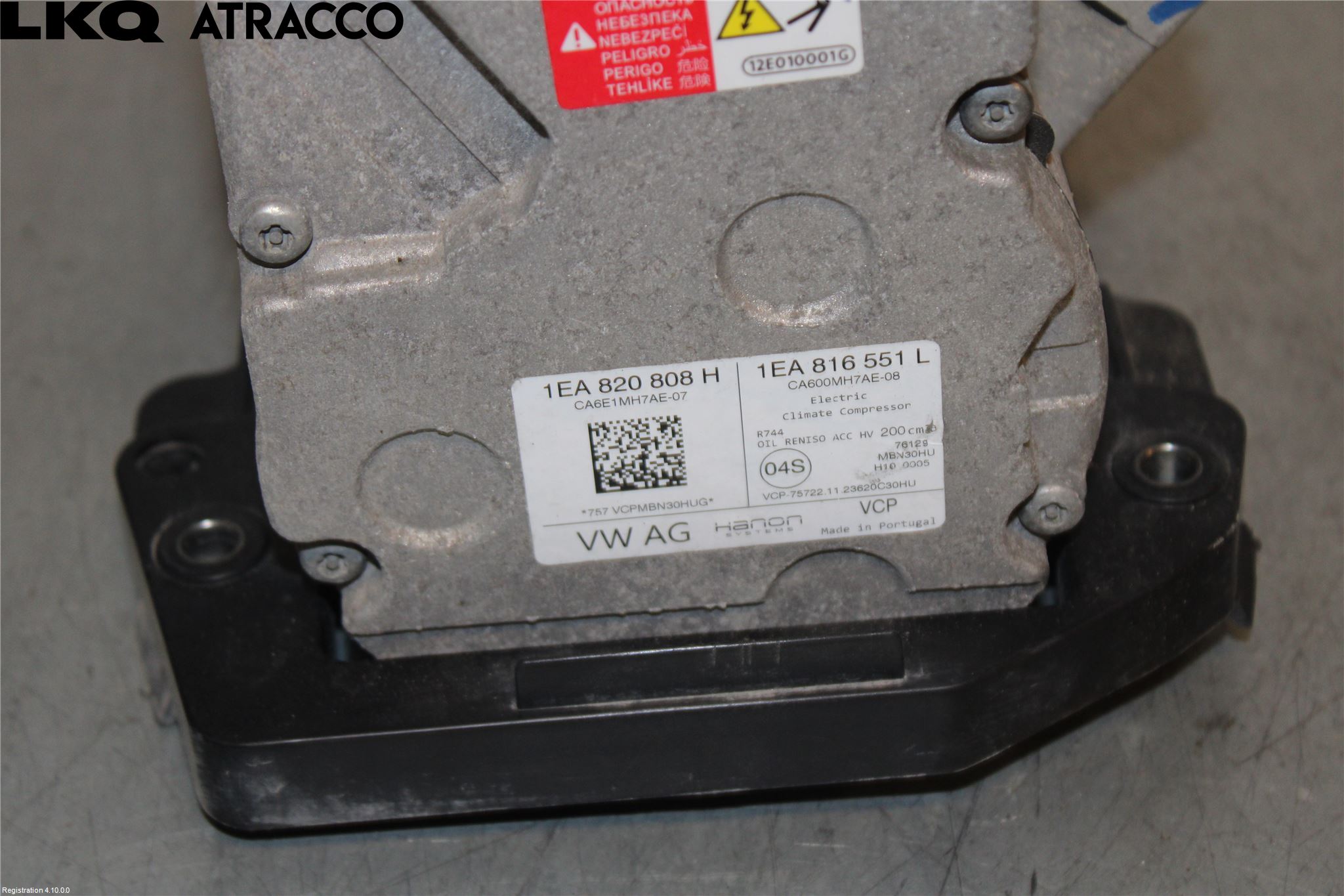 Volkswagen VW ID.3 21- Varme Ac Kompressor