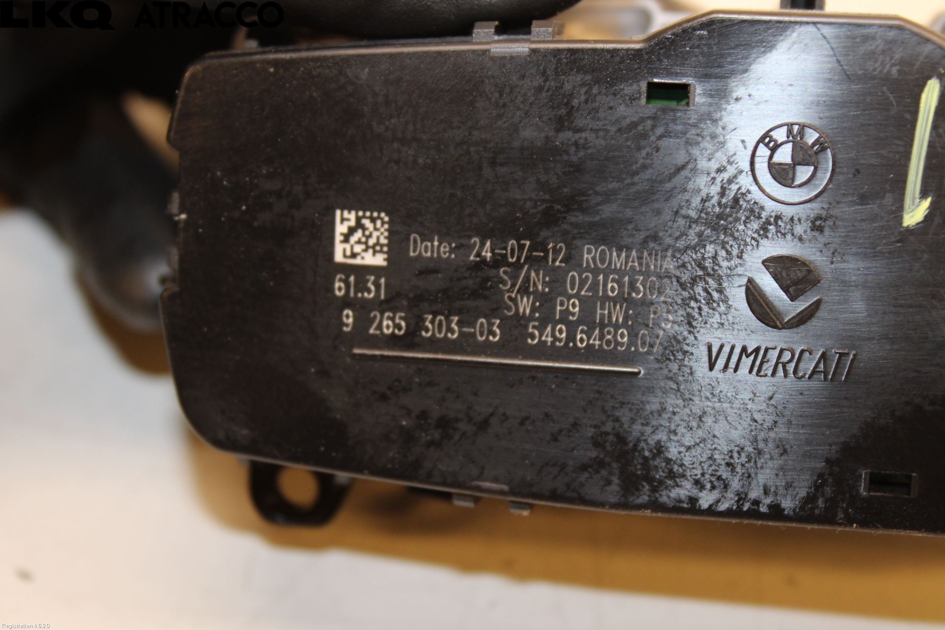 BMW 1 F20/F21 11-19 Bryter Hovedlys