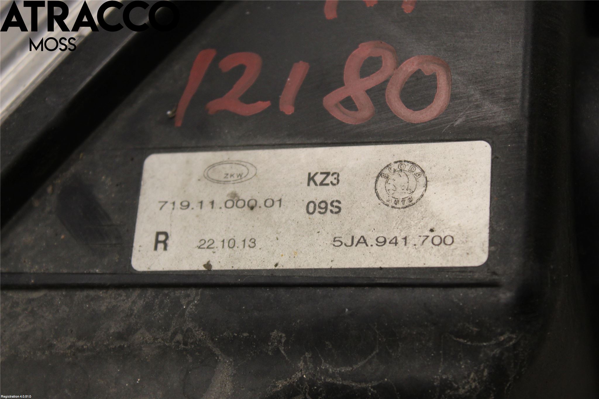 Skoda RAPID Frontlykt-Kurve-Tåkelys