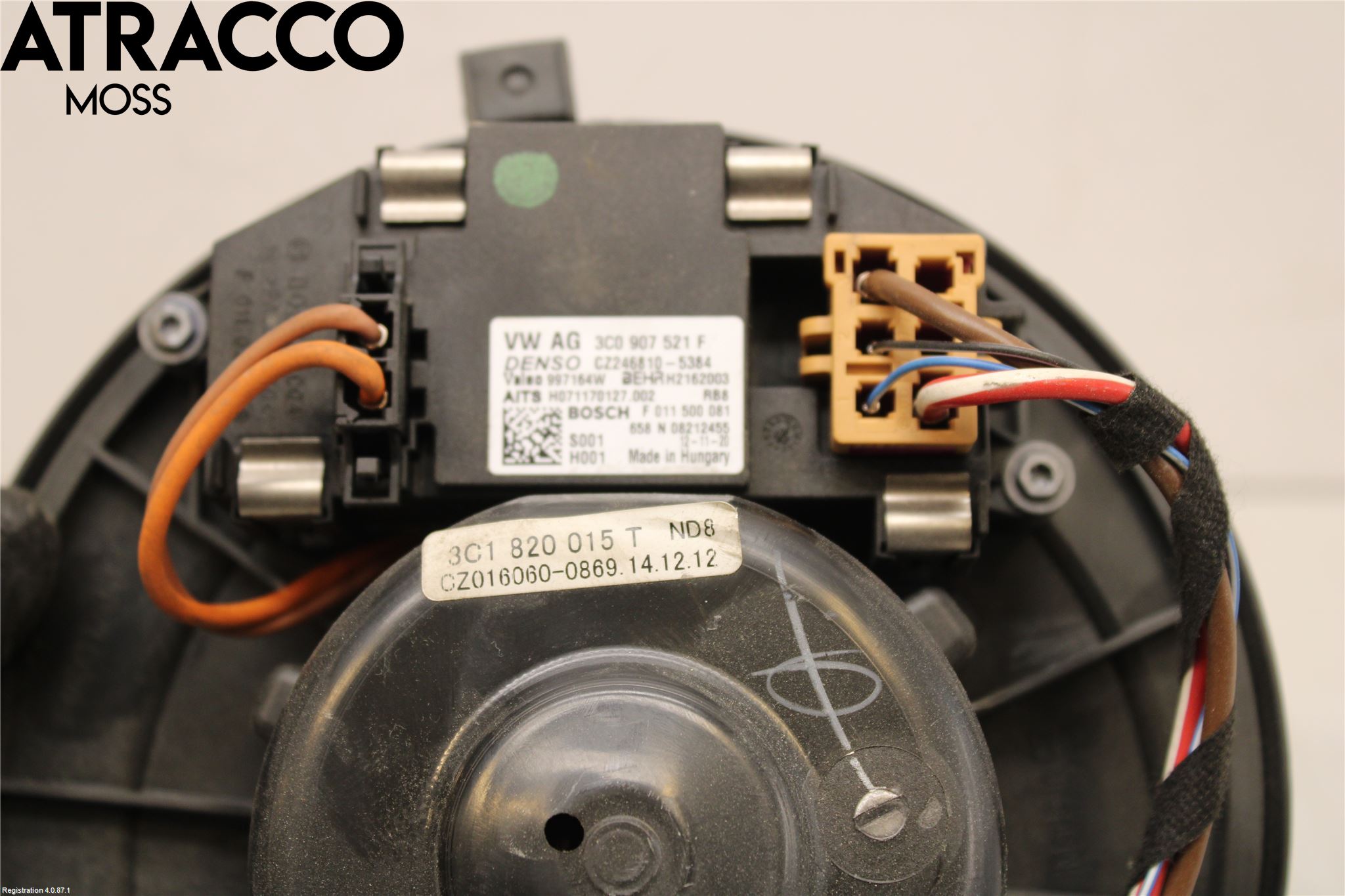 Volkswagen VW PASSAT 11-14 Varme Ac Varmeapparatvifte