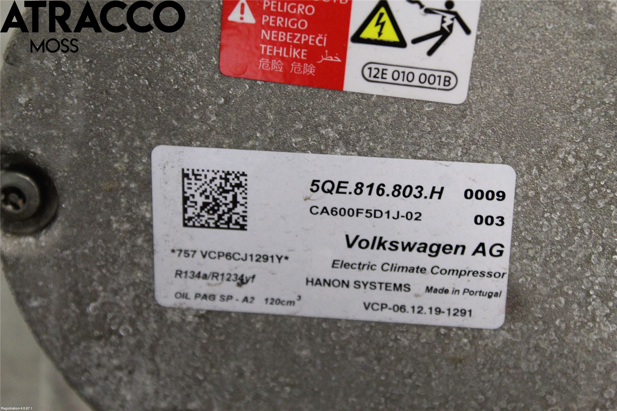 Volkswagen VW PASSAT 15-19 Varme Ac Kompressor