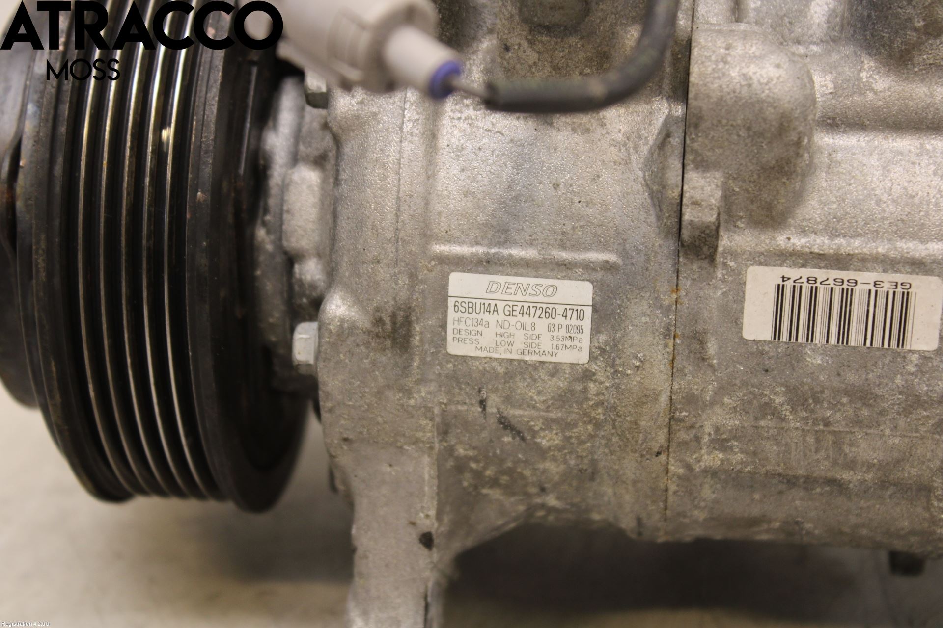 BMW 5 F10/F11/F18 09-17 Varme Ac Kompressor