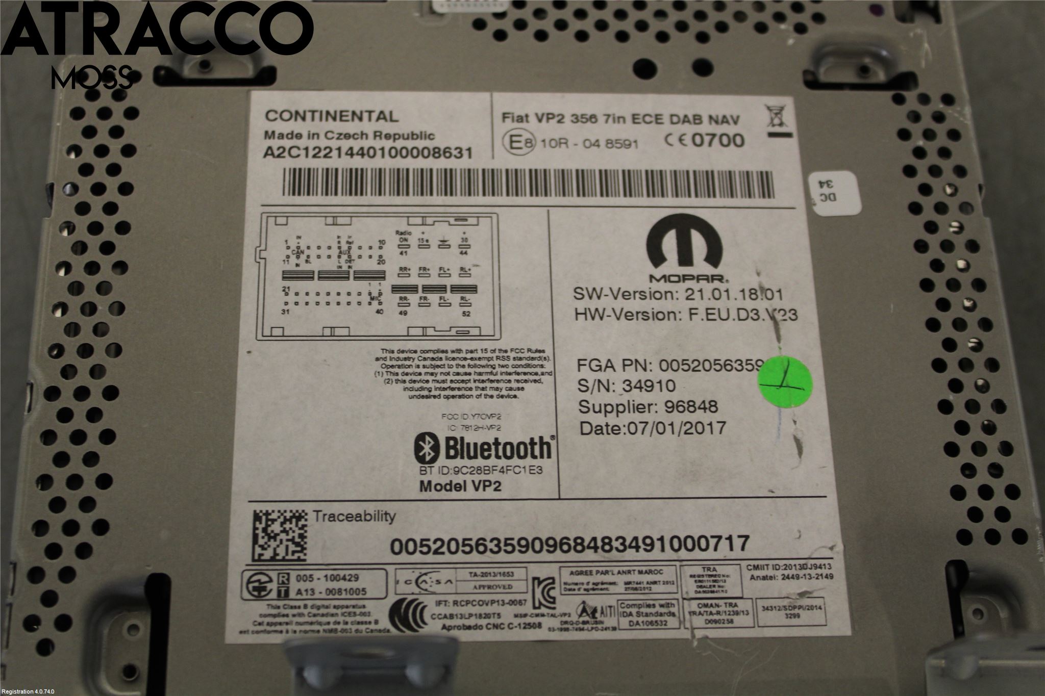 Fiat TIPO/CROSS 16- Stereo Radio