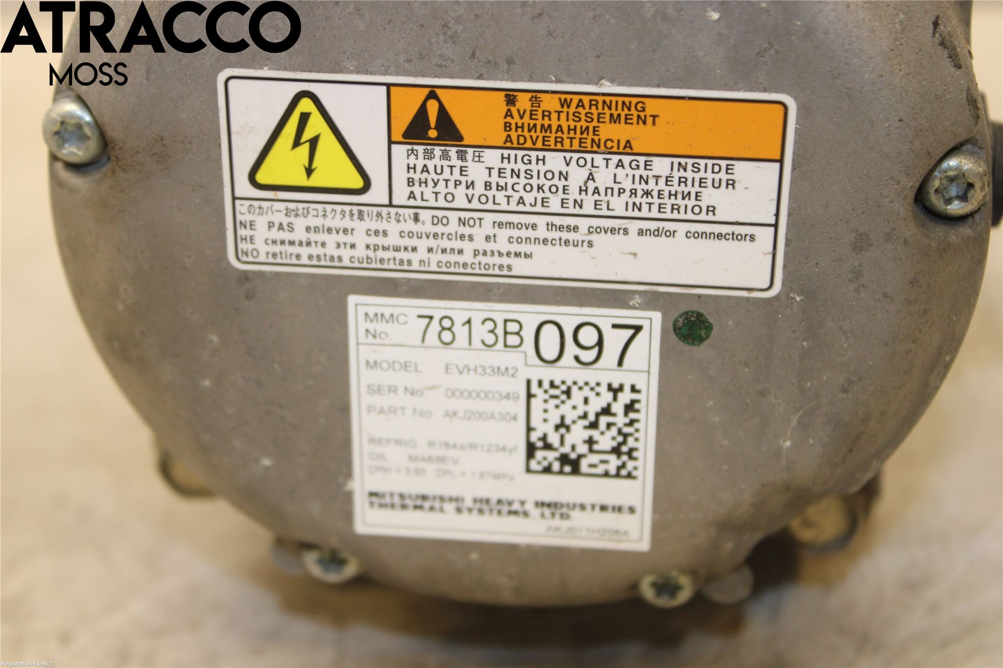 Mitsubishi OUTLANDER 13-21 Varme Ac Kompressor