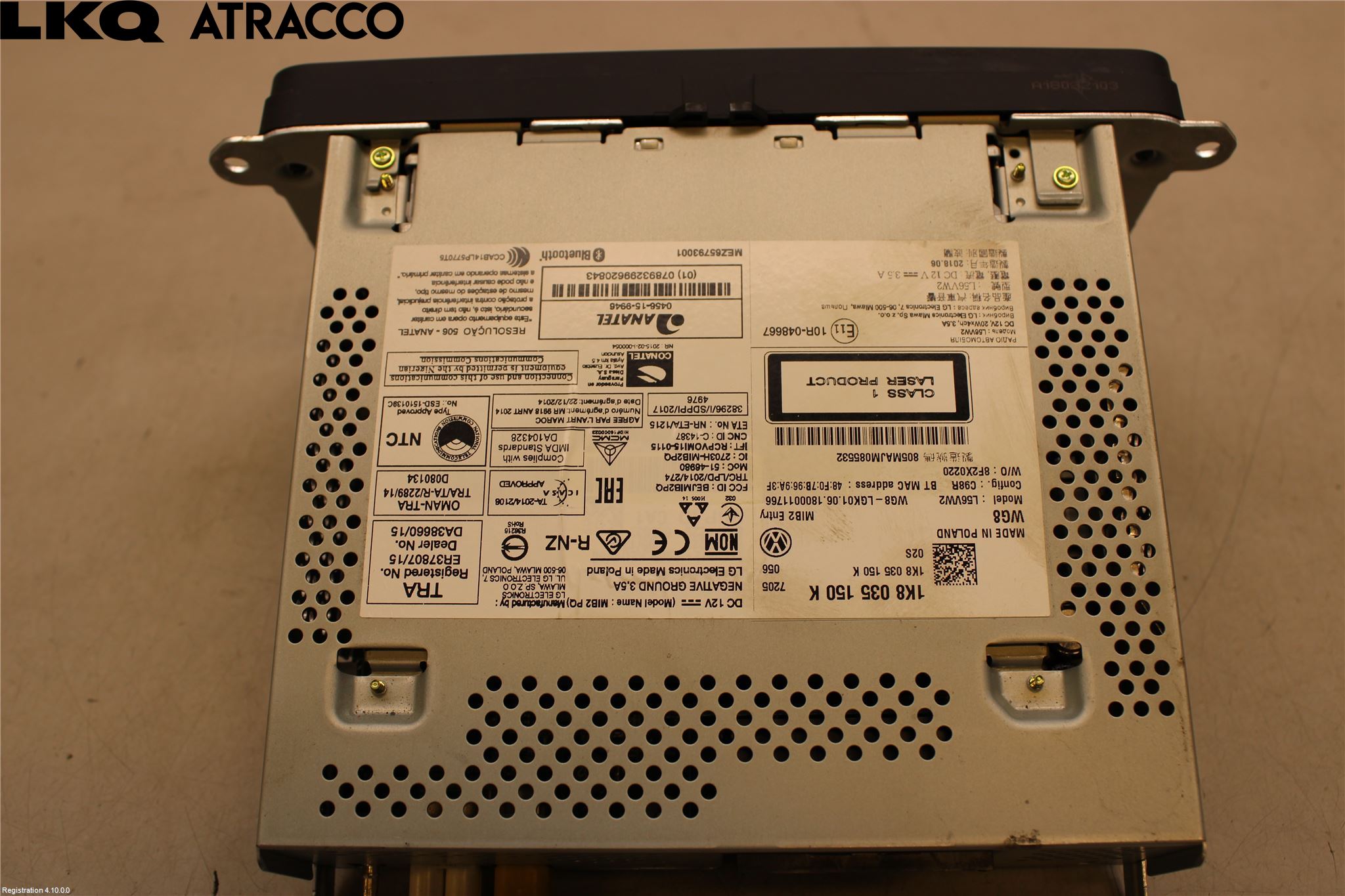 Volkswagen VW CADDY 16-20 Multifunktionsdisplay