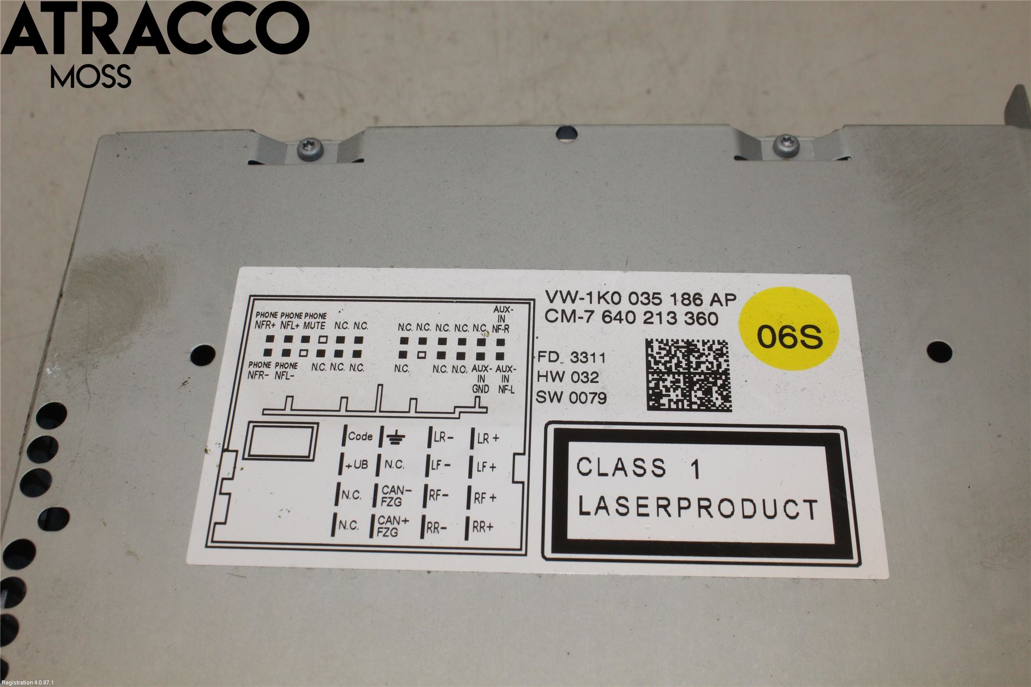 Volkswagen VW GOLF VI 09-13 Stereo Radio Med Cd