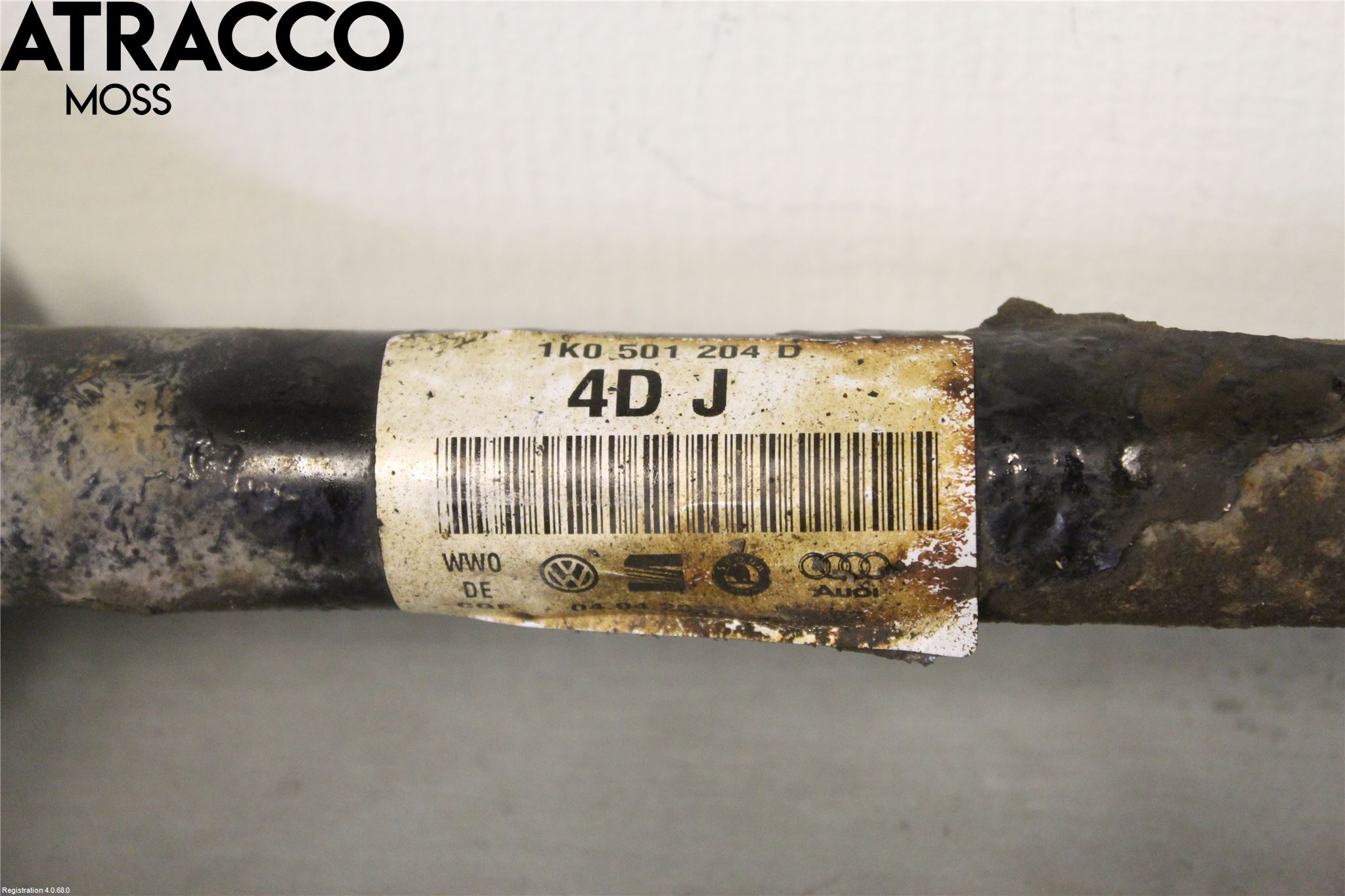 Volkswagen VW TIGUAN 07-16 Drivaksel Bak Kompl Høyre