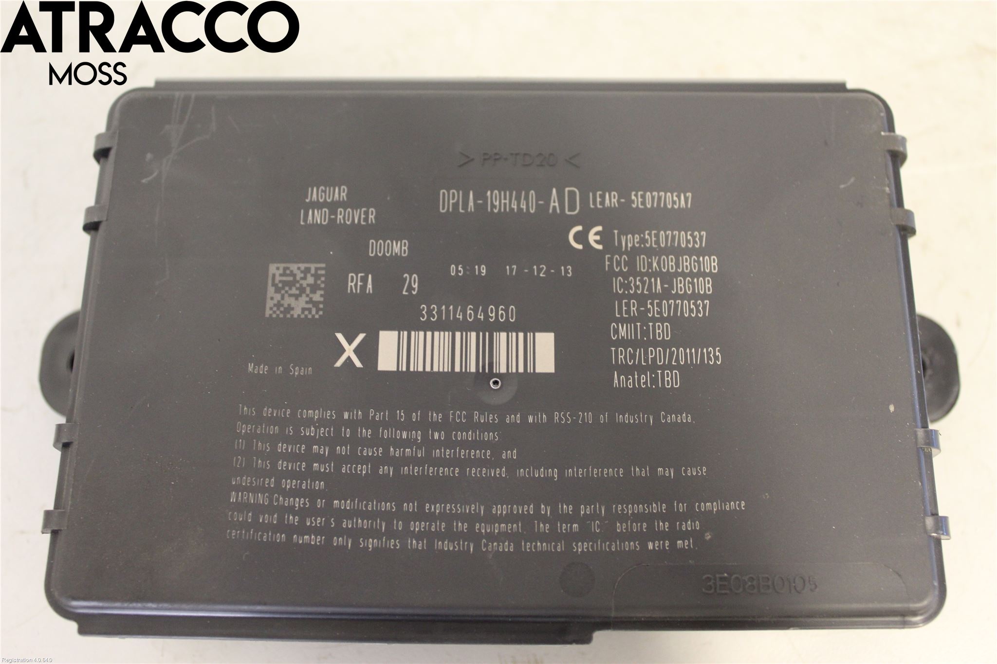 Landrover RANGE ROVER SPORT (L320) 10-13 Styreenhet Sentrallås