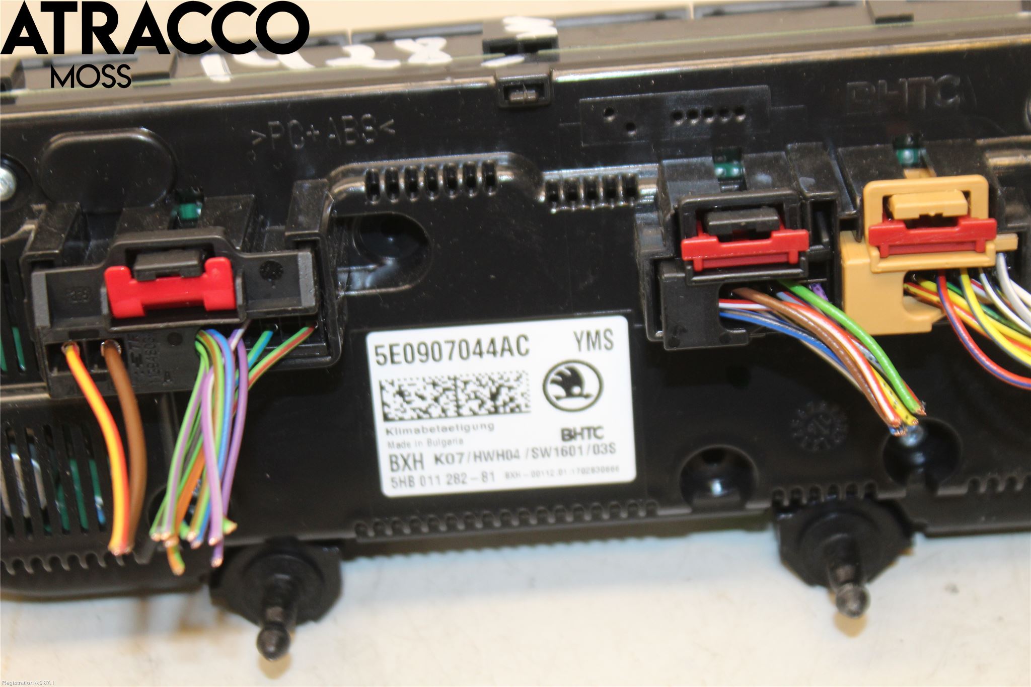 Skoda ROOMSTER Varme Ac Betjening-Display