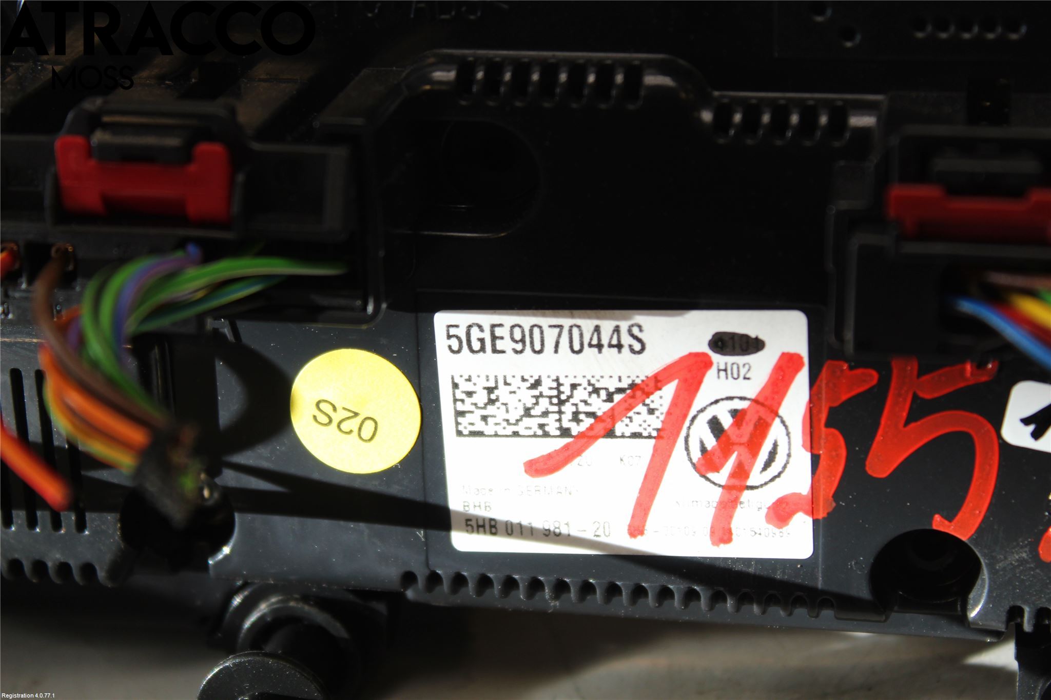 Volkswagen VW GOLF / E-GOLF VII 13-20 Varme Ac Betjening-Display