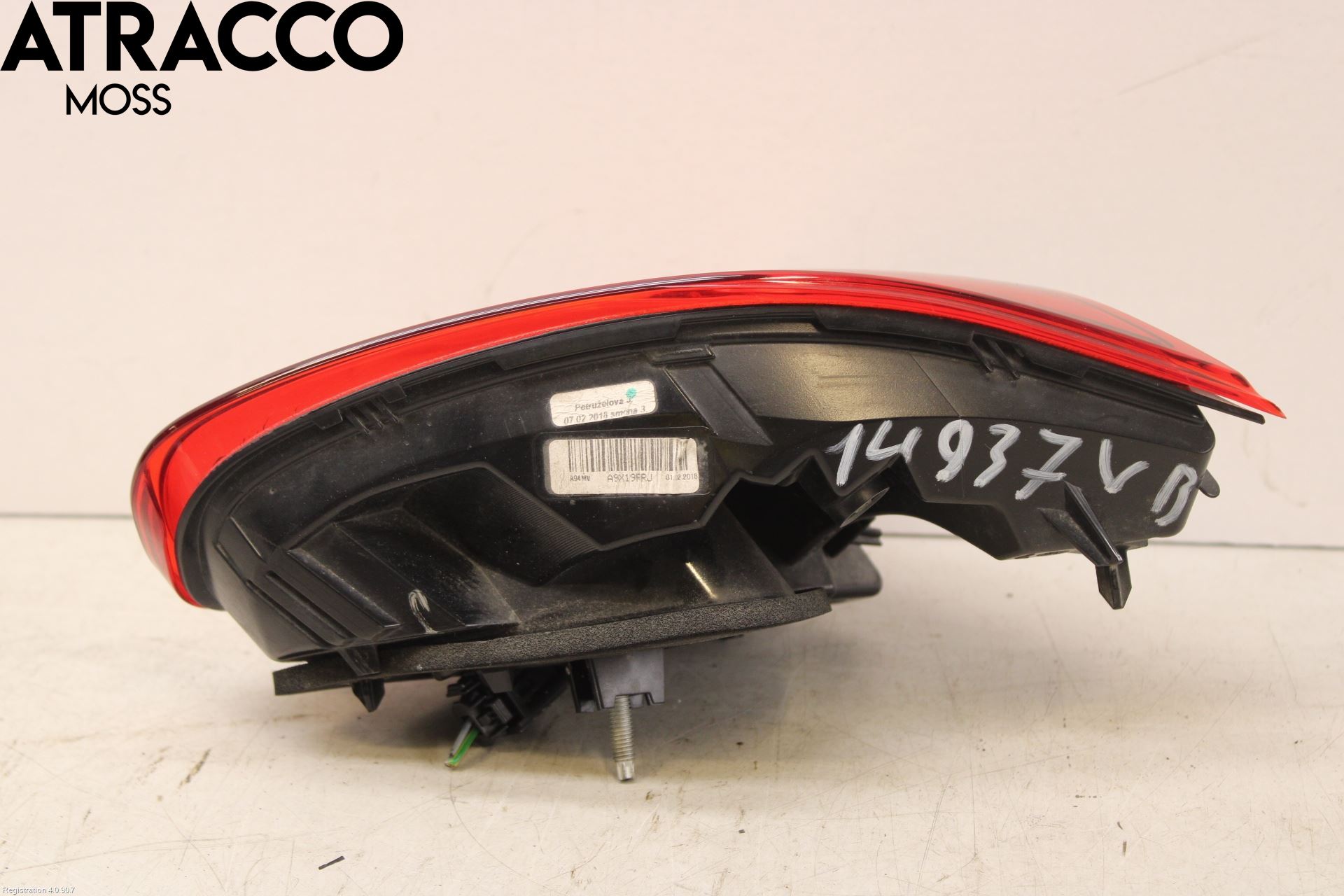 Peugeot 2008 13-20 Baklykt Venstre  På Luke(Indre