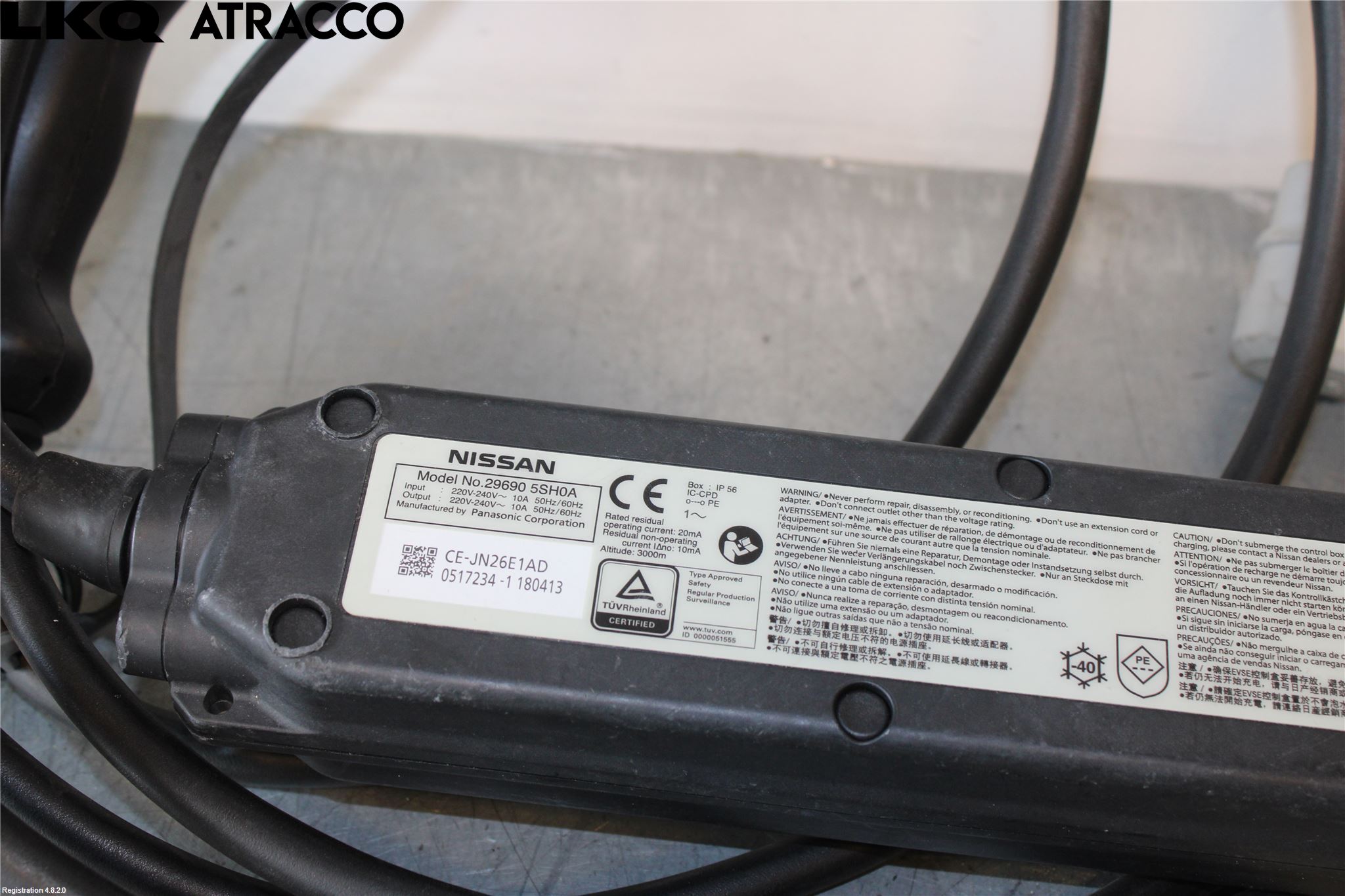 Nissan LEAF 18- Laddkabel Elbil