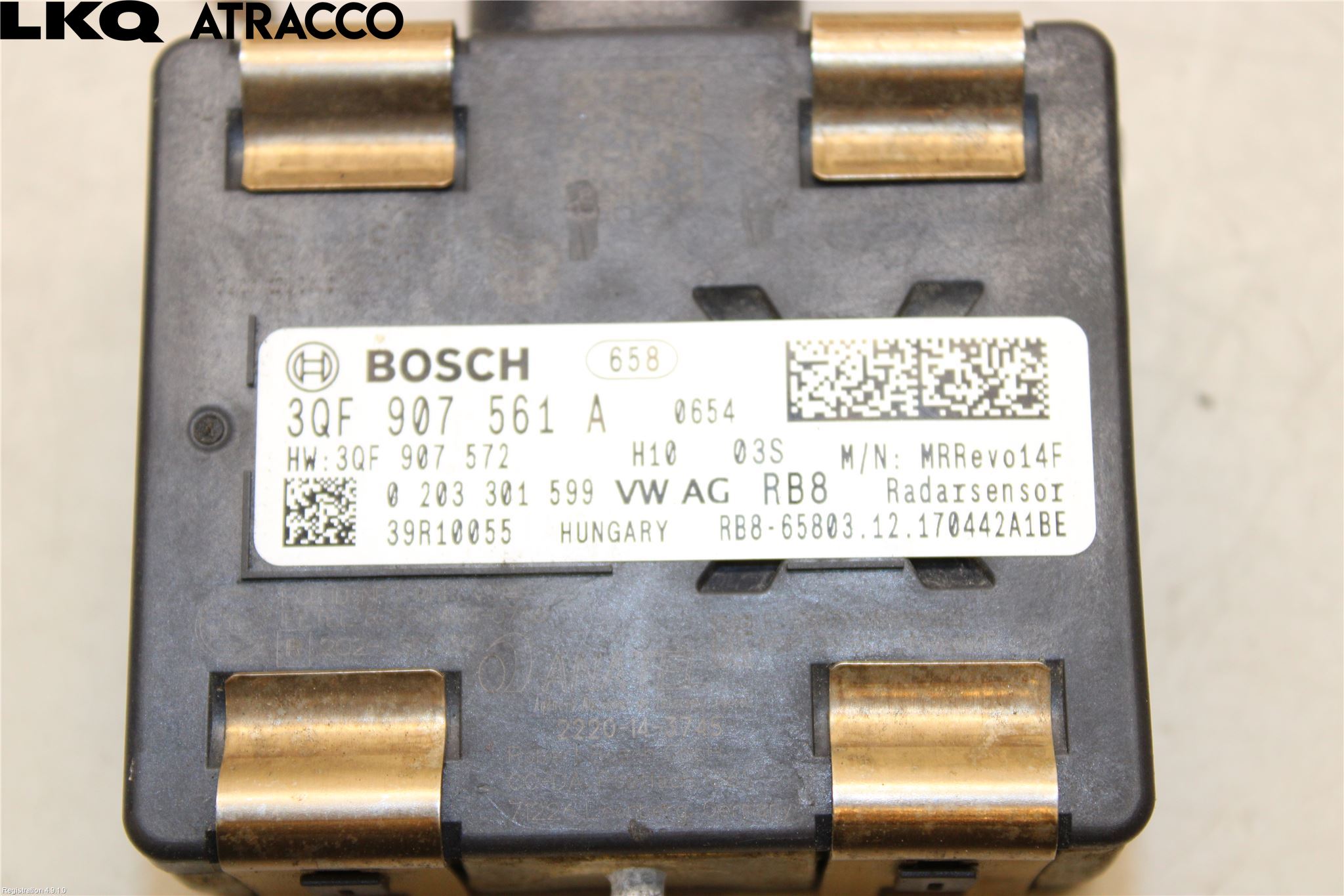 Volkswagen VW GOLF / E-GOLF VII 13-20 Sensor Fartsbegrensning